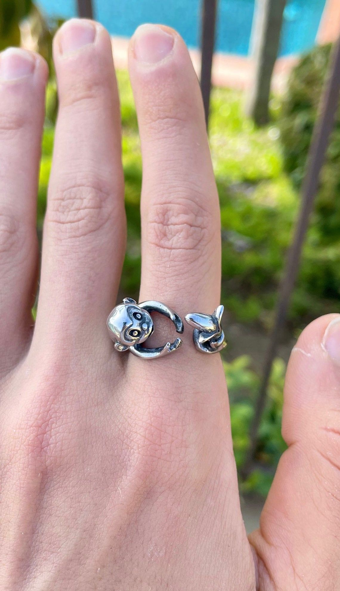Jewelry Monkey Ring | Streetwear Ring | Animal Ring | Fashion Ring Size ONE SIZE - 1 Preview