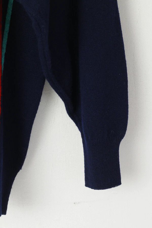 Vintage Pringle Sports Men S Jumper Navy Striped New Wool 1499 Size US S / EU 44-46 / 1 - 4 Thumbnail