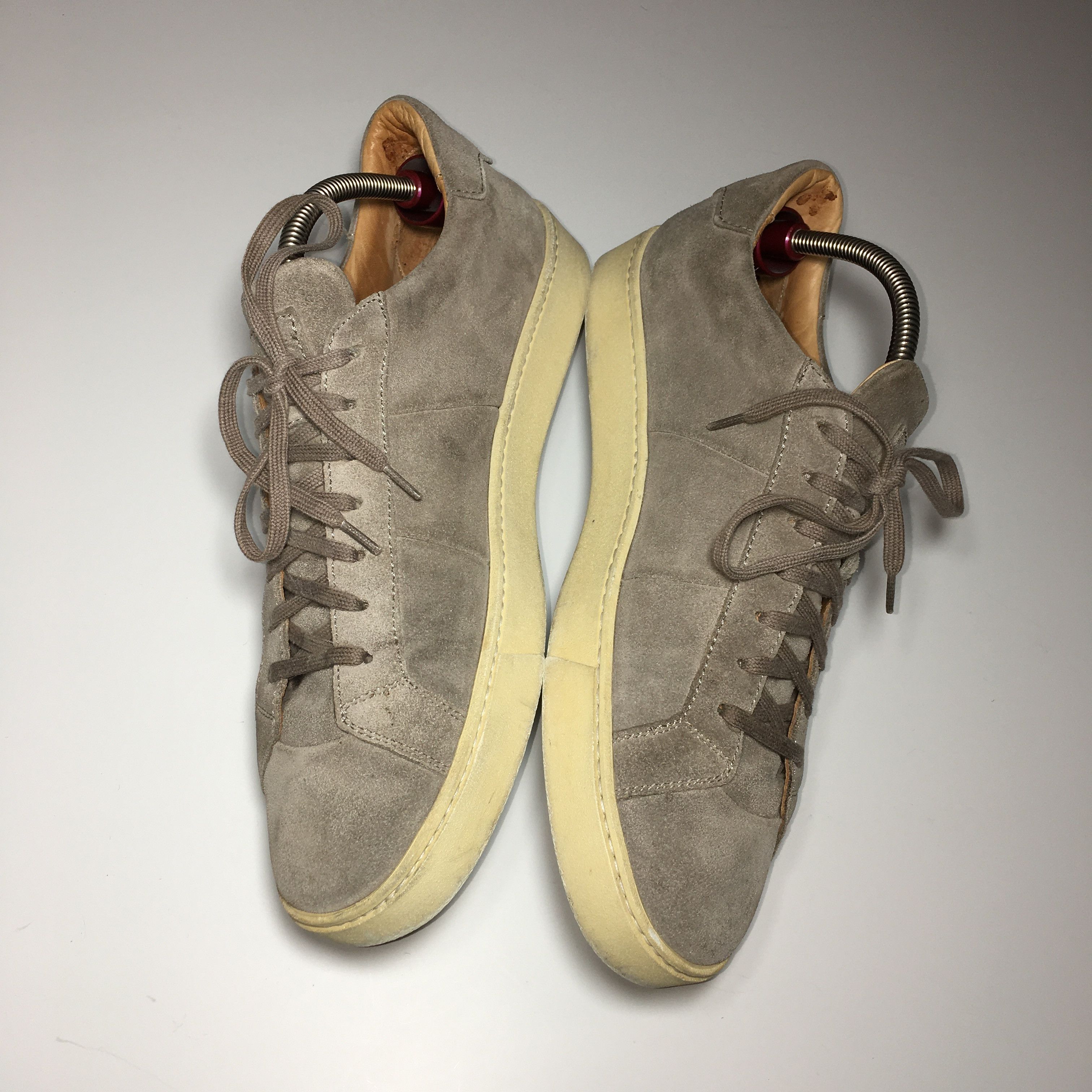 Santoni Santoni Suede Low Top Sneakers Size US 10 Size US 10 / EU 43 - 3 Thumbnail