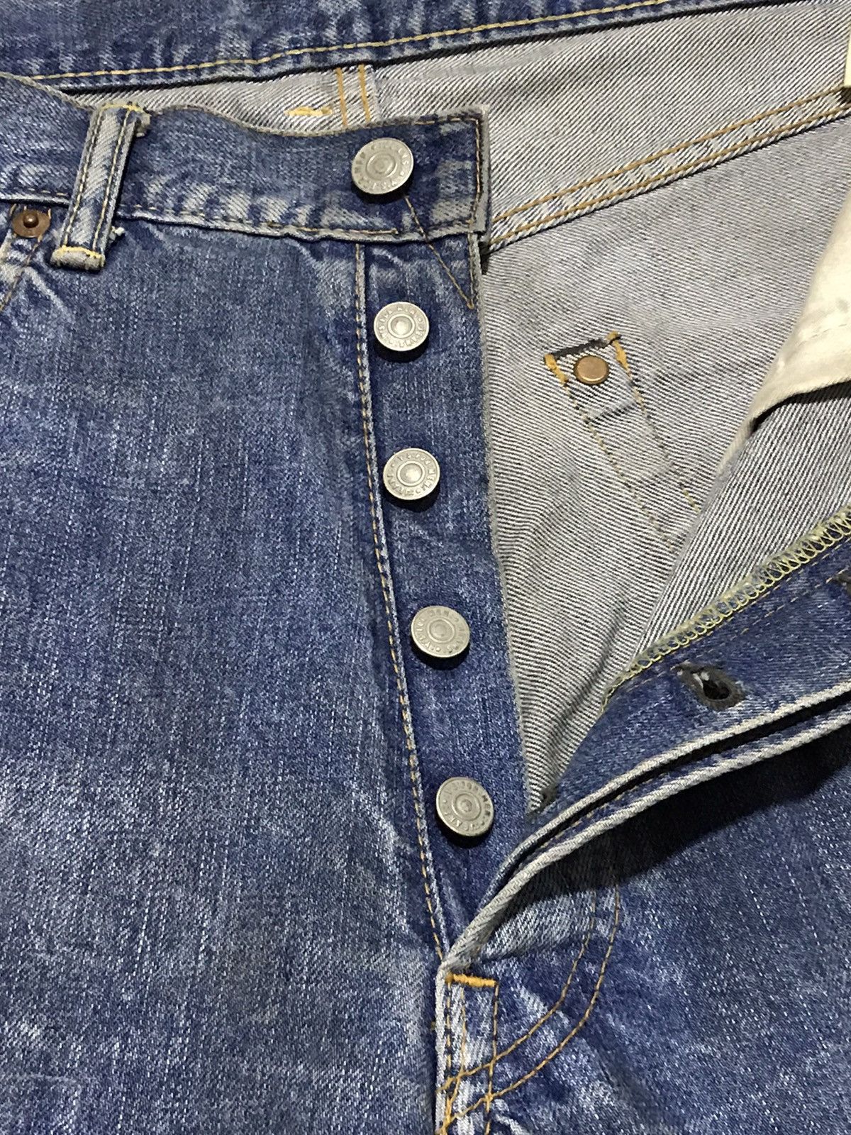 Y's for Men × Yohji Yamamoto 🔥RARE🔥Y's For Men Patchwork Distressed Selvedge jeans Size US 35 - 7 Thumbnail