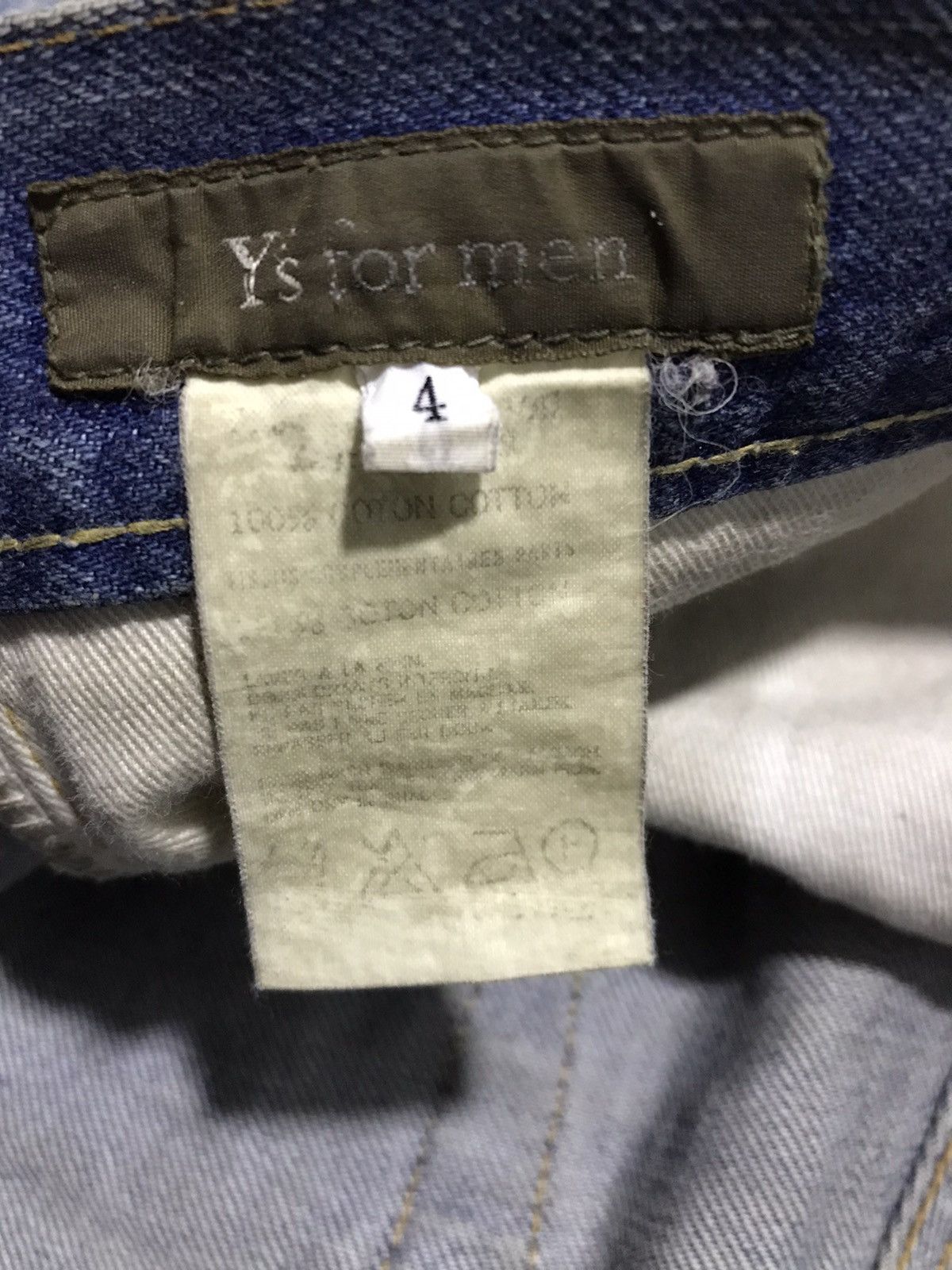 Y's for Men × Yohji Yamamoto 🔥RARE🔥Y's For Men Patchwork Distressed Selvedge jeans Size US 35 - 5 Thumbnail