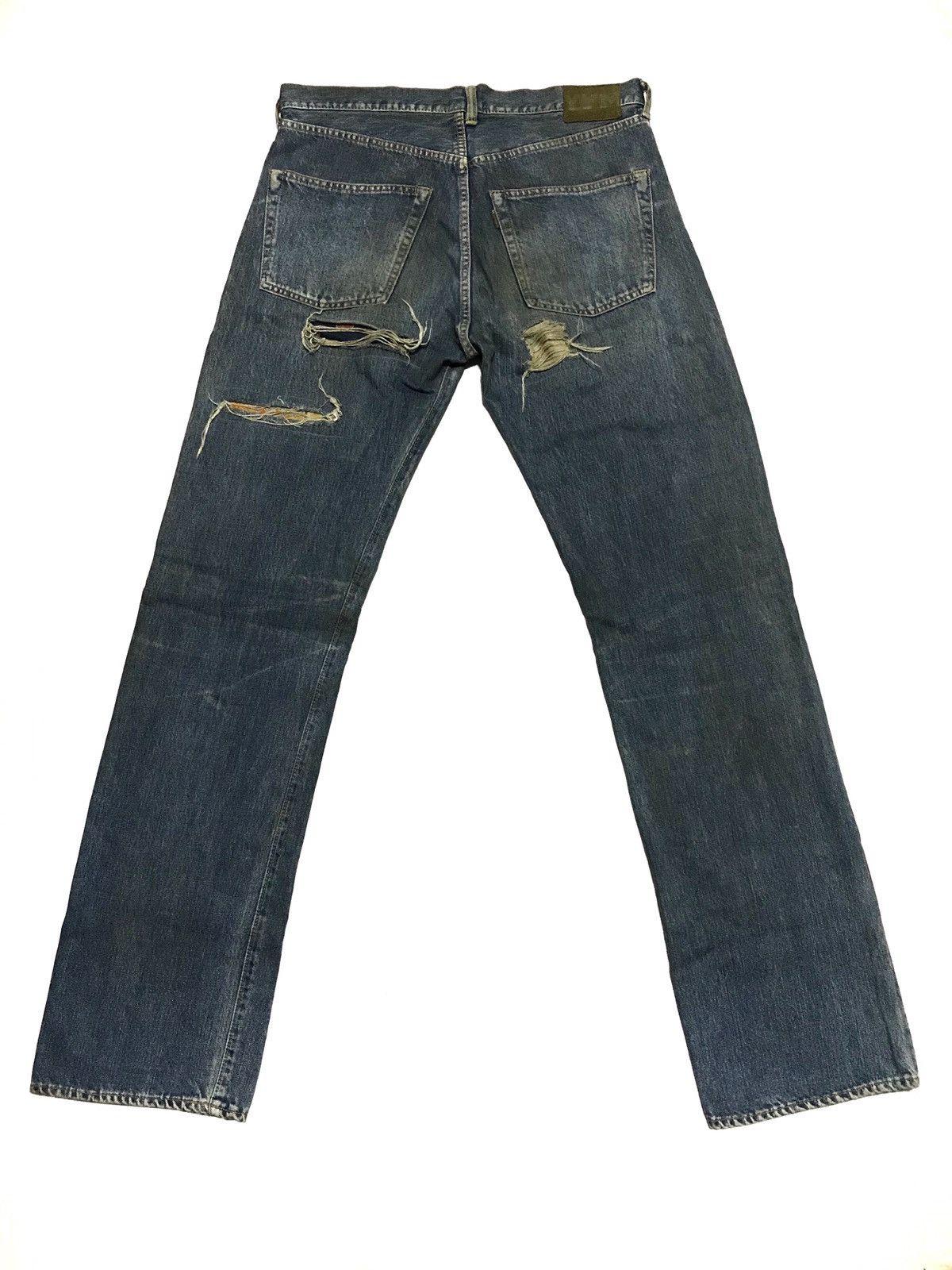 Y's for Men × Yohji Yamamoto 🔥RARE🔥Y's For Men Patchwork Distressed Selvedge jeans Size US 35 - 2 Thumbnail