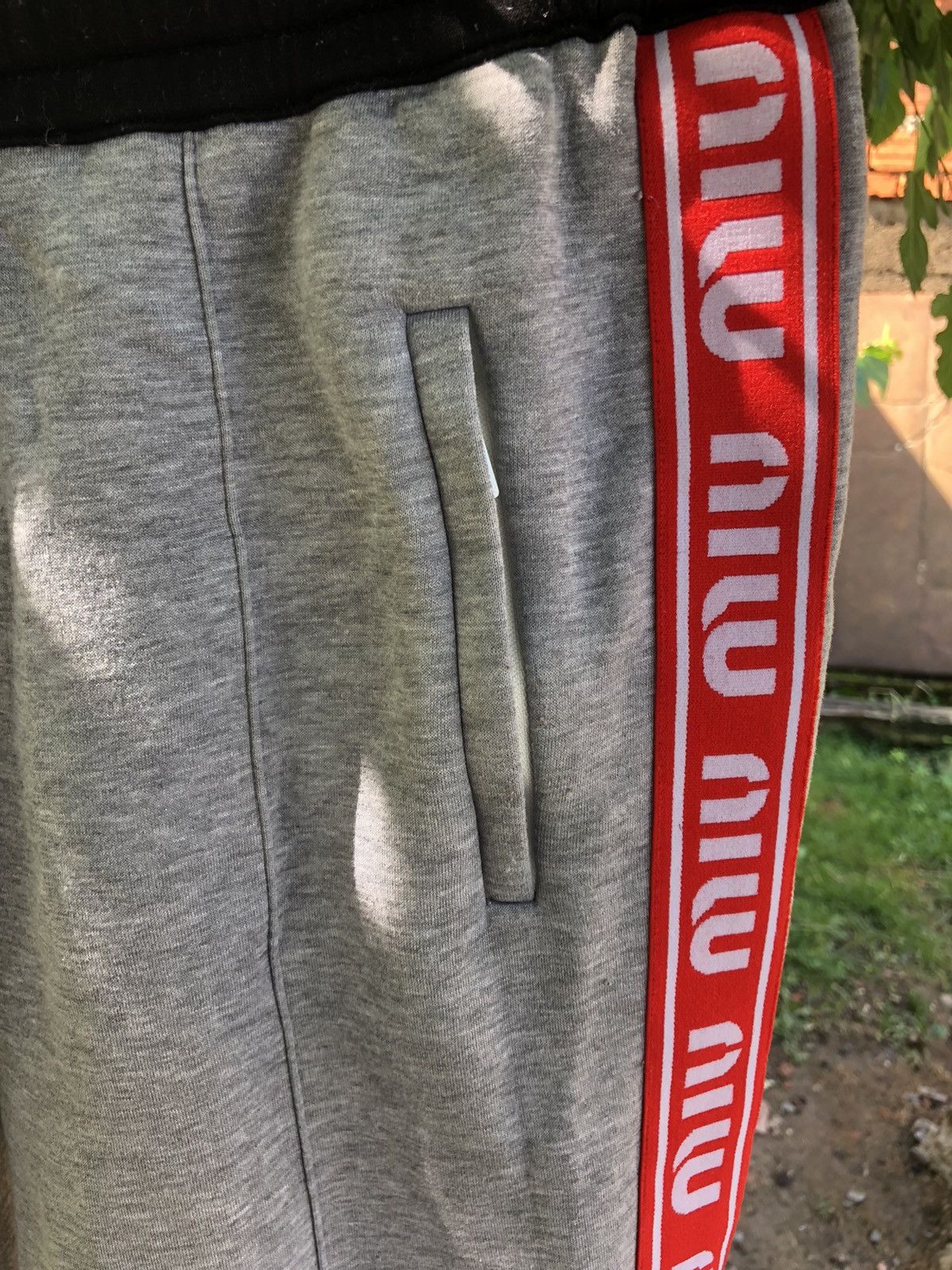Miu Miu × Prada Miu Miu Logo Side Bands Sweatpants Size US 30 / EU 46 - 5 Thumbnail