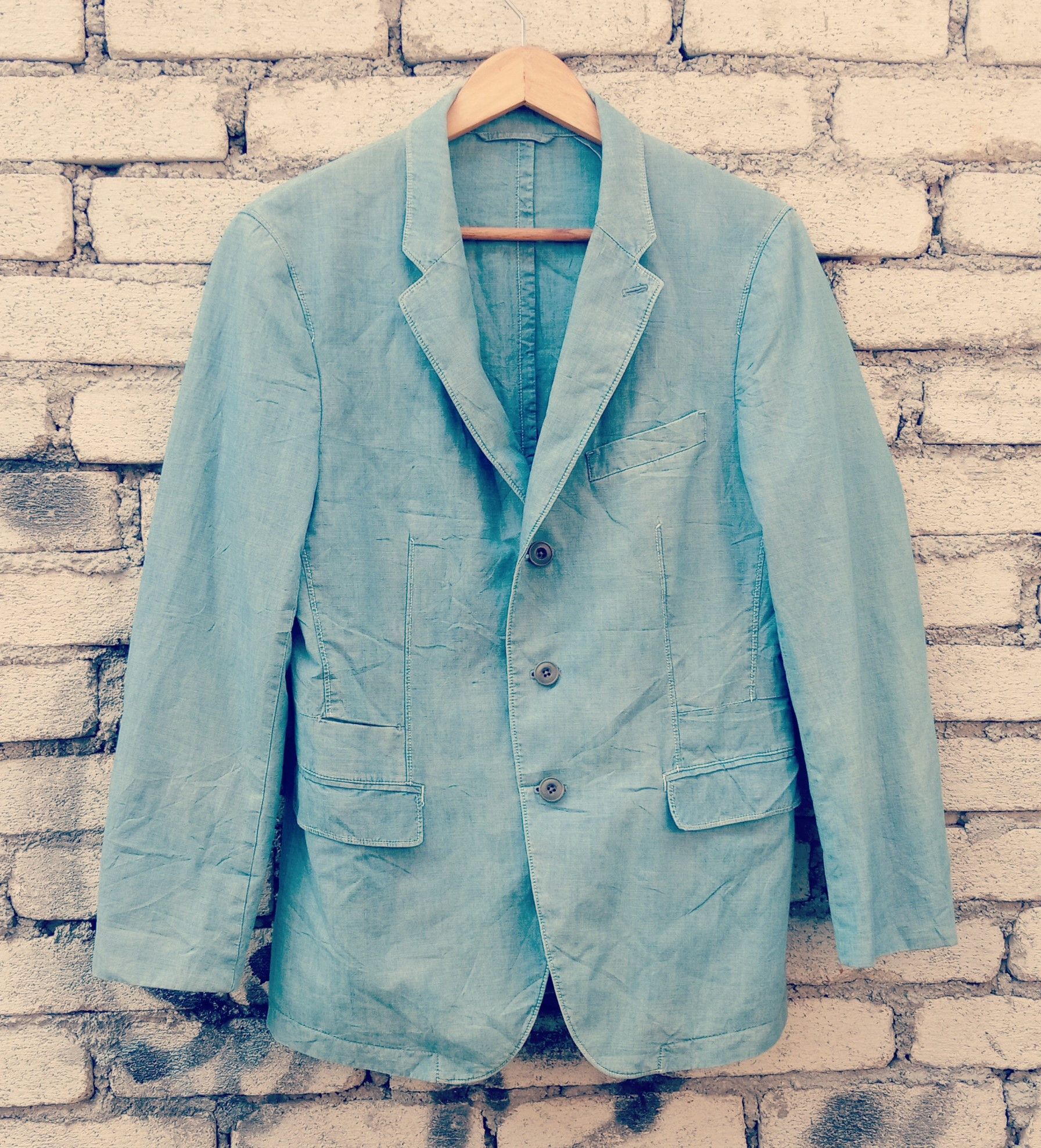 Lemaire X Uniqlo 3 button cotton blazer jacket Light Jackets
