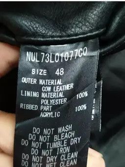Leather NANO LIBRARY LEATHER BOMBER CASUAL JACKET Size US M / EU 48-50 / 2 - 7 Thumbnail