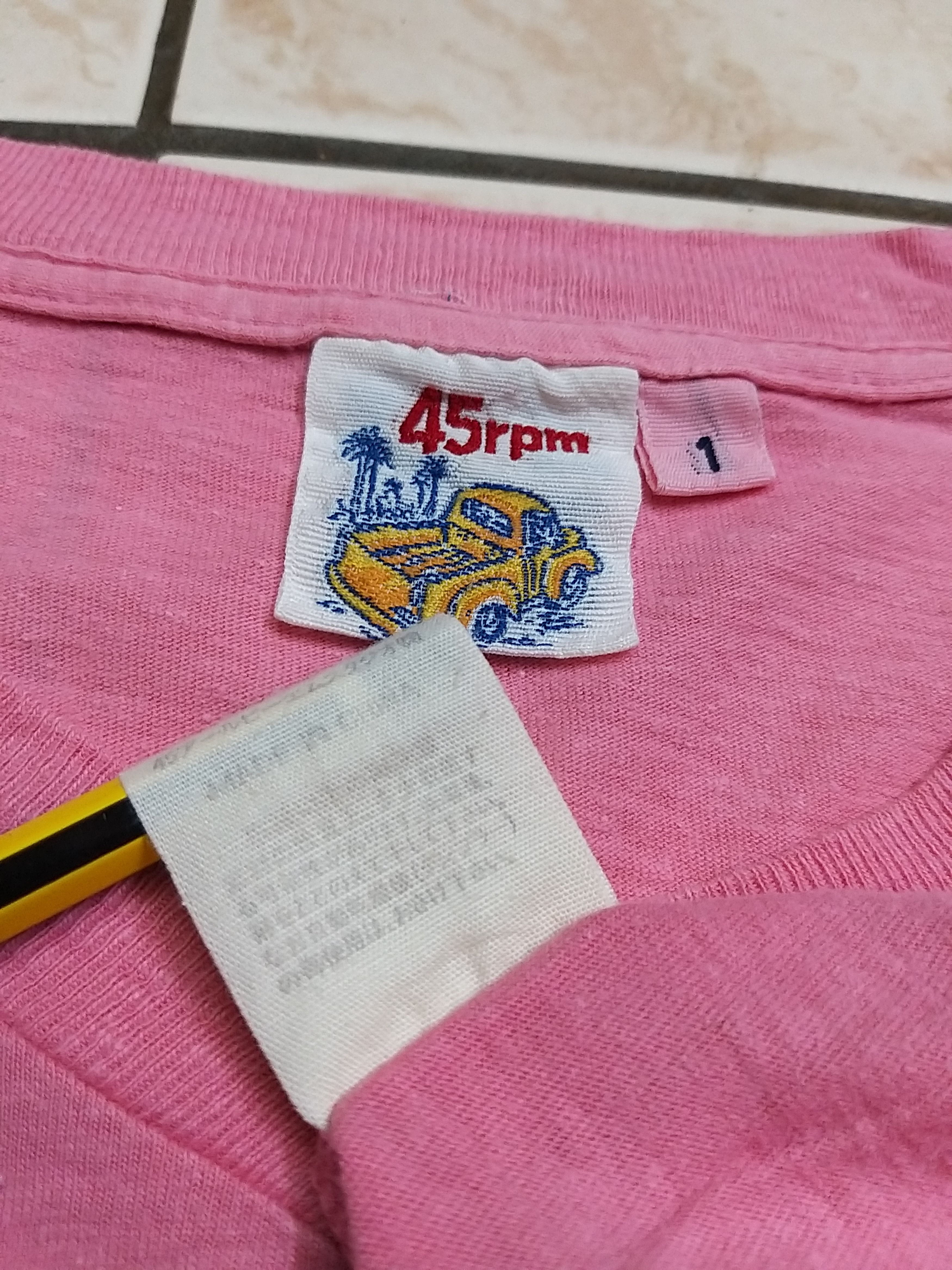 45rpm ARCHIVAL JAPANESE CULT 45RPM V-NECK T SHIRT Size US S / EU 44-46 / 1 - 6 Thumbnail