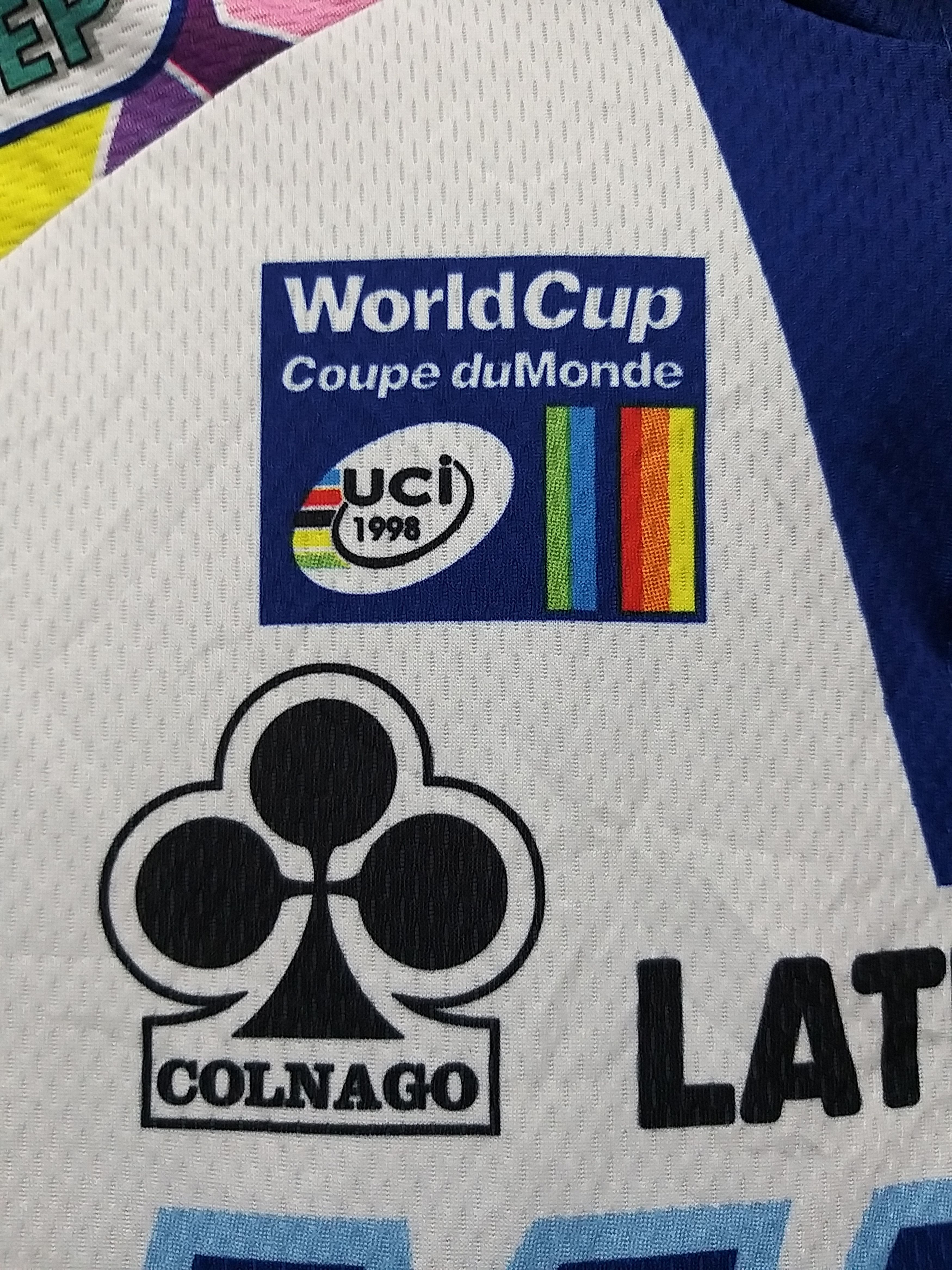 Vintage VINTAGE 90'S MAPEI LATEXCO SPORTFUL WORLDCUP UCI 1998 JERSEY Size US M / EU 48-50 / 2 - 3 Thumbnail