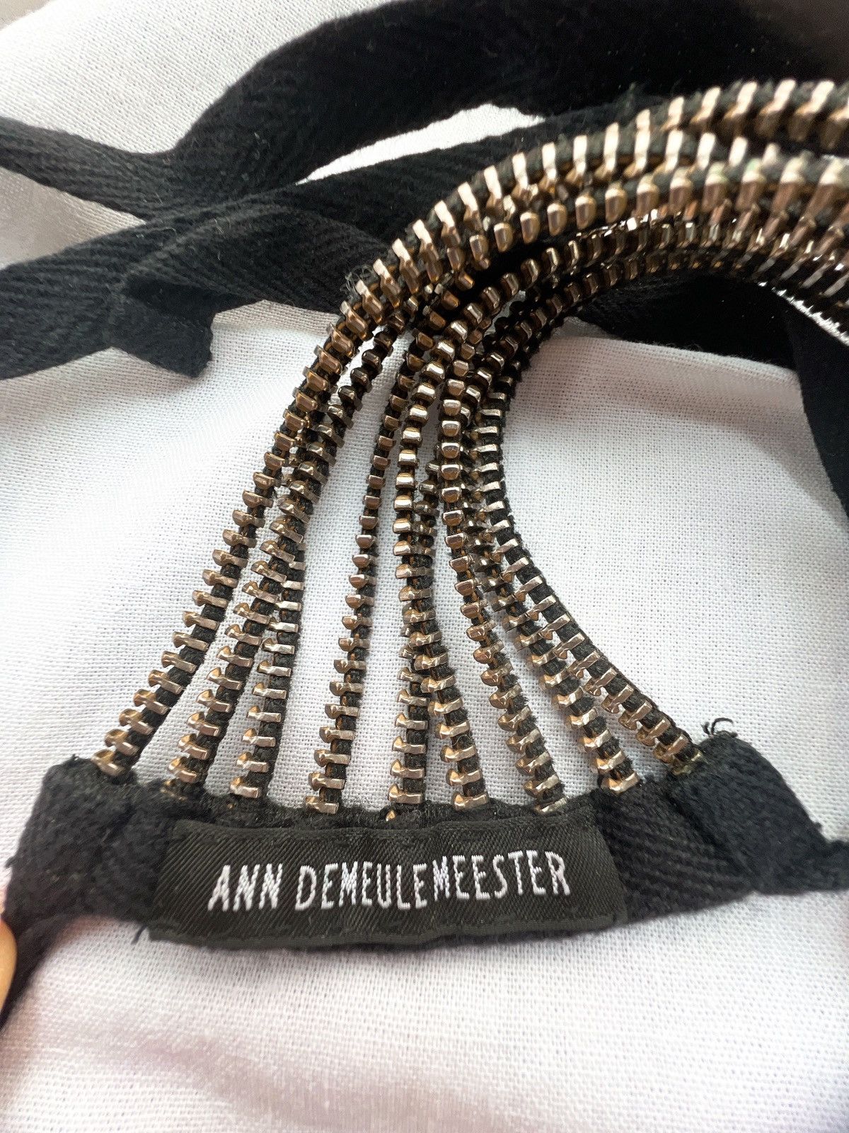 Ann Demeulemeester Rare!! Spring 2010 Runway Zipper Bracelet