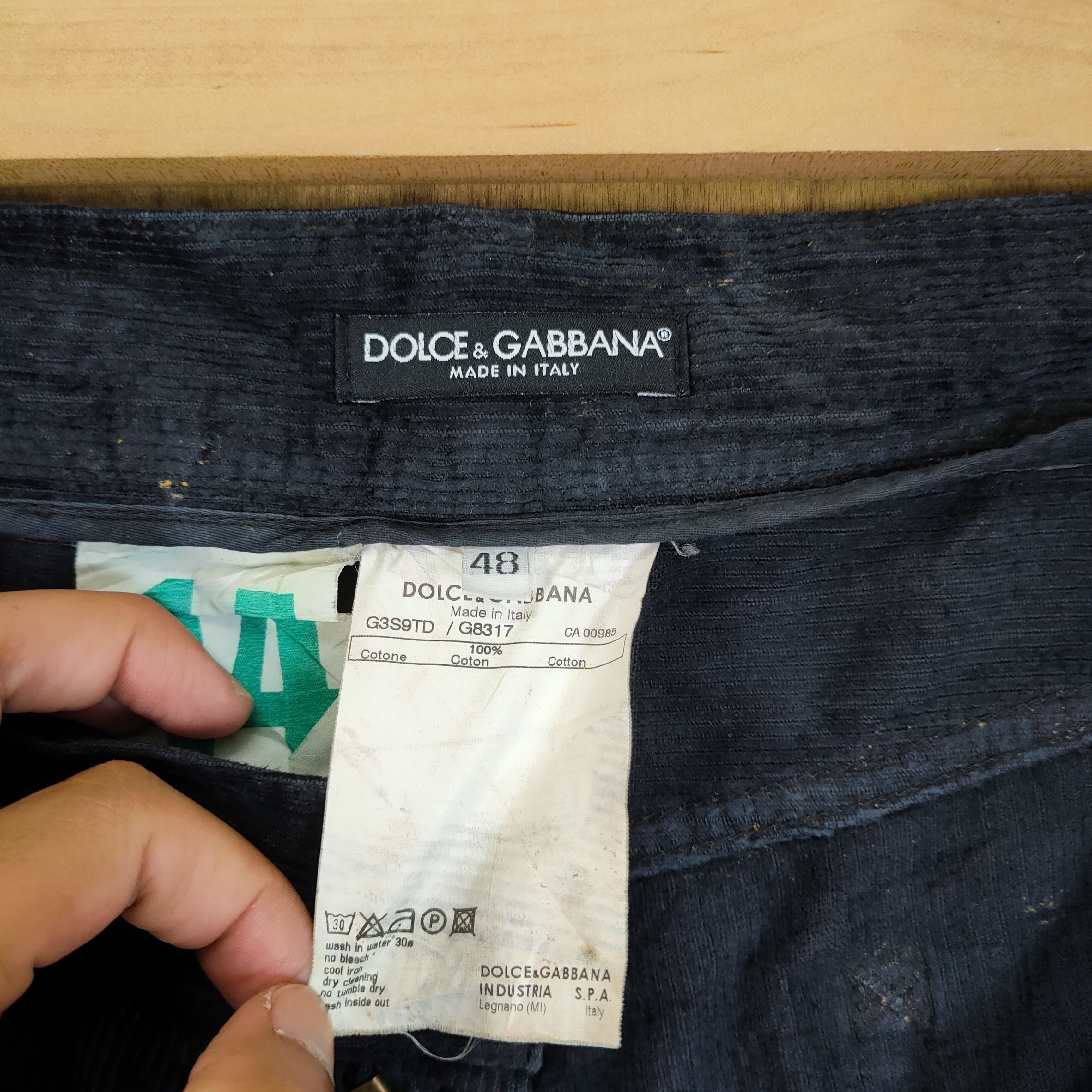 Dolce & Gabbana DOLCE & GABBANA FADED CORDUROY PANTS Size US 34 / EU 50 - 9 Thumbnail