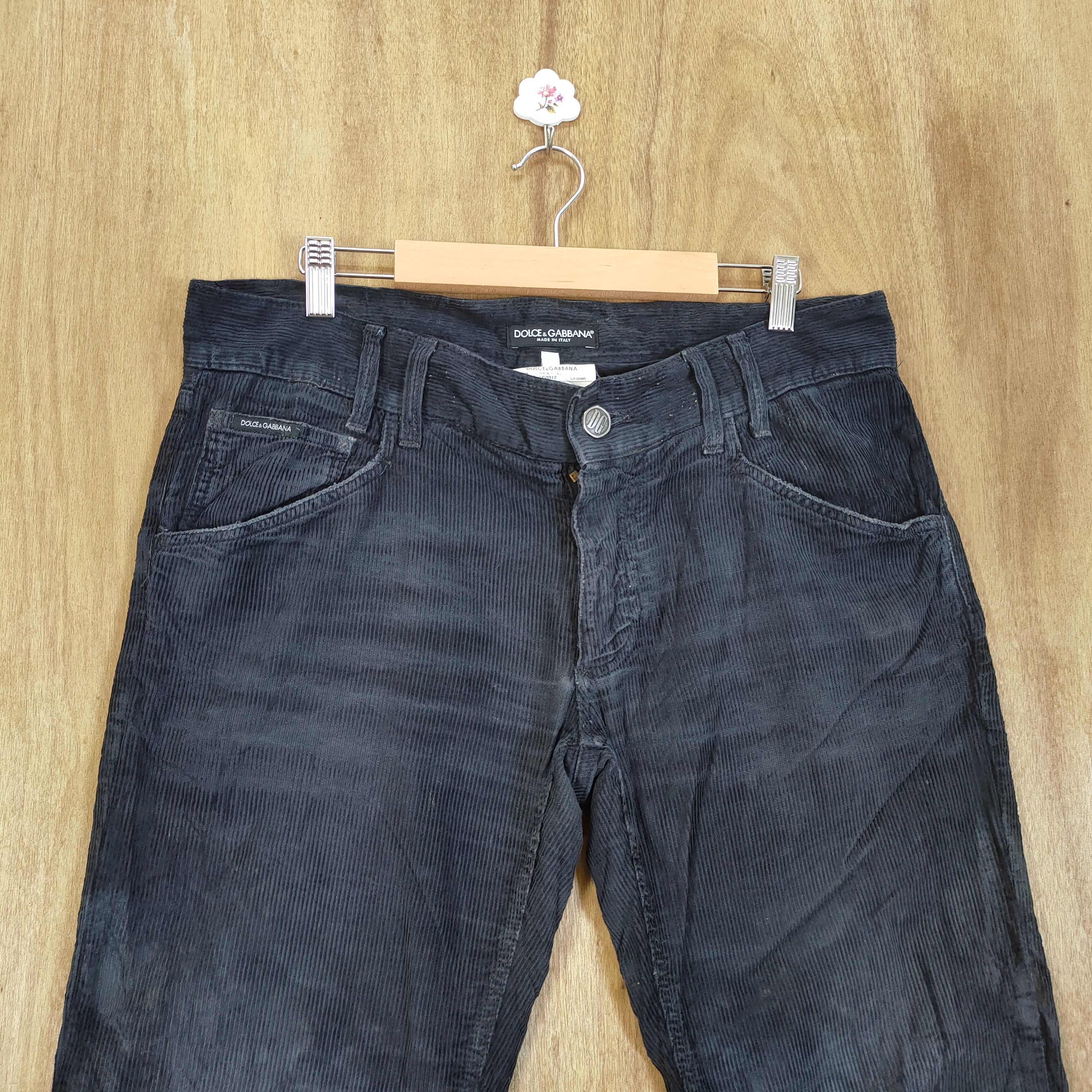 Dolce & Gabbana DOLCE & GABBANA FADED CORDUROY PANTS Size US 34 / EU 50 - 2 Thumbnail