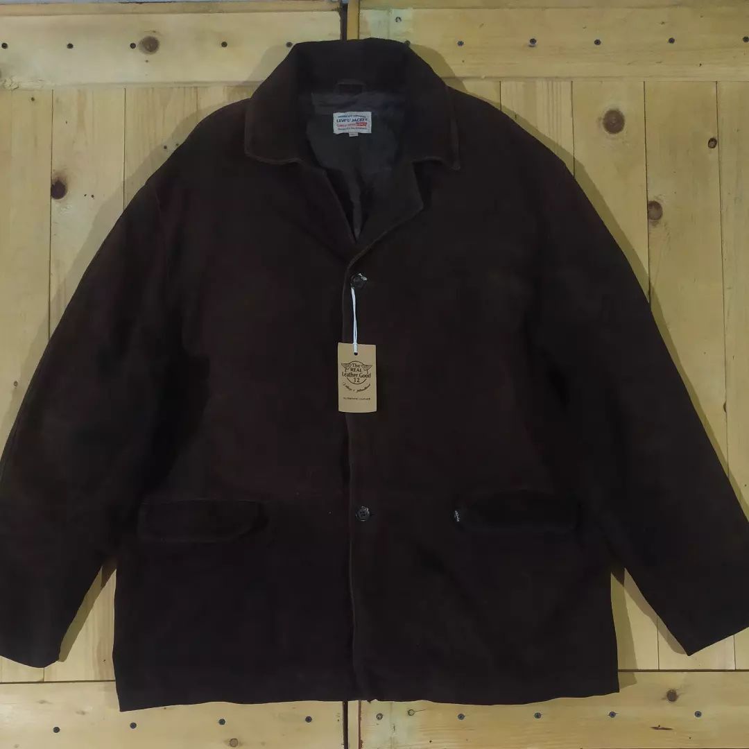 Levi's LEVI'S AMERICA'S ORIGINAL LEATHER SUEDE CHORE WORKS JACKET Size US L / EU 52-54 / 3 - 2 Thumbnail