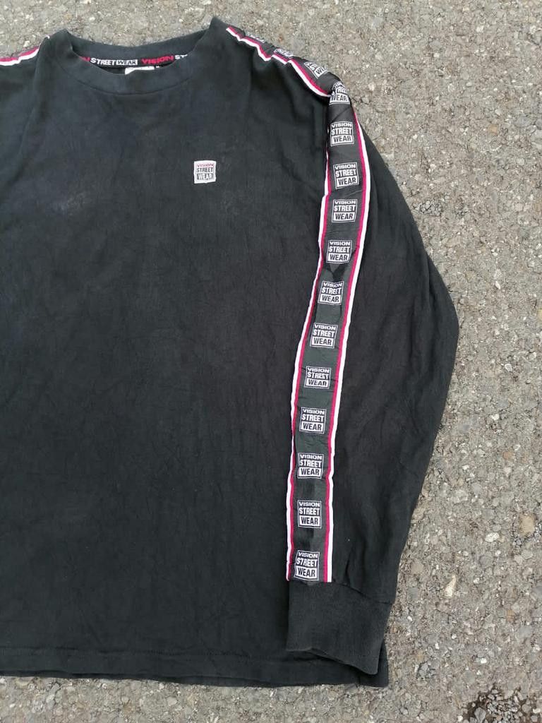 Vision Streetwear Vision Streetwear Side Tape Longsleeve Tee Size US M / EU 48-50 / 2 - 2 Thumbnail