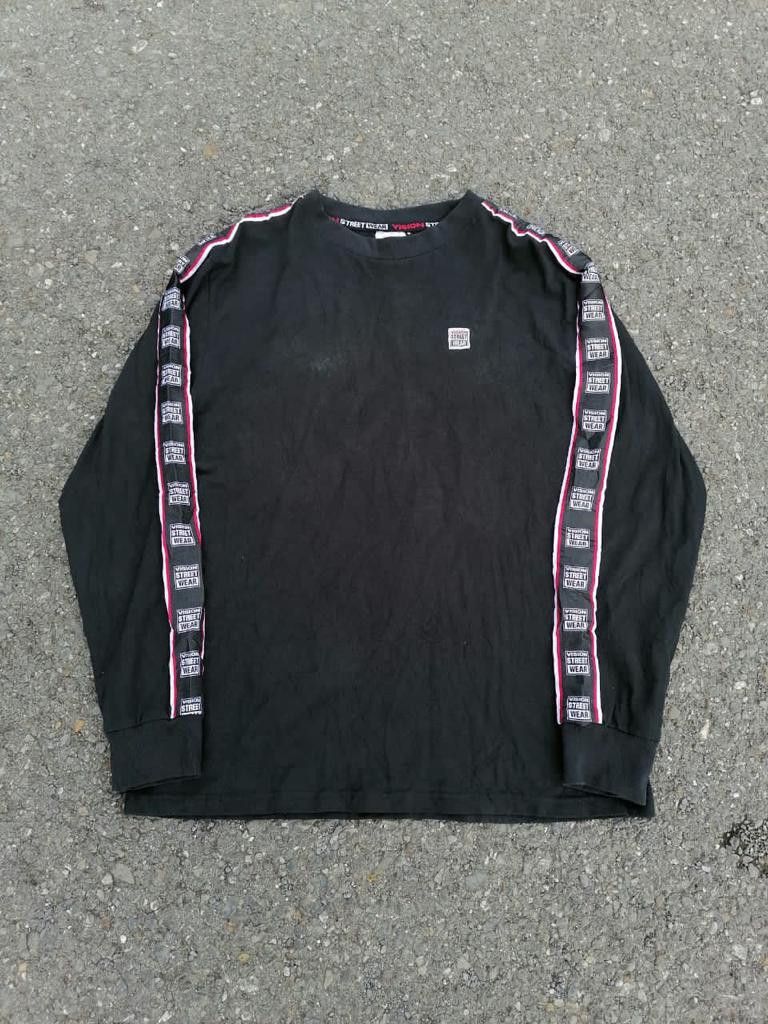 Vision Streetwear Vision Streetwear Side Tape Longsleeve Tee Size US M / EU 48-50 / 2 - 1 Thumbnail