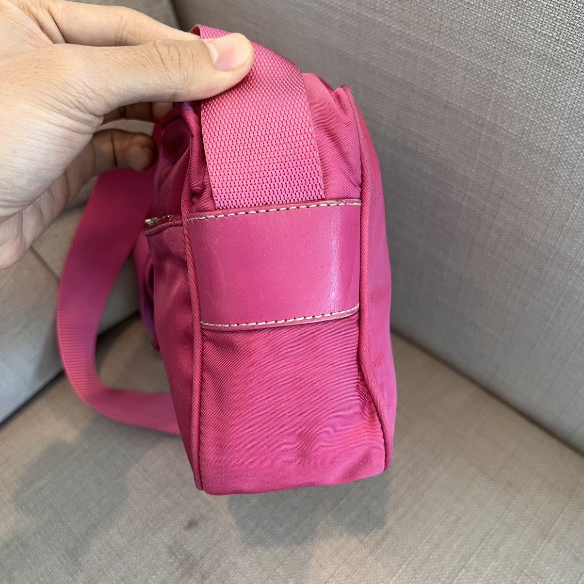Prada ✨RARE✨Prada Pink Nylon Mini Crossbody Bag Size ONE SIZE - 9 Thumbnail