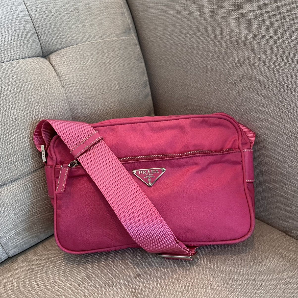 Prada ✨RARE✨Prada Pink Nylon Mini Crossbody Bag Size ONE SIZE - 1 Thumbnail