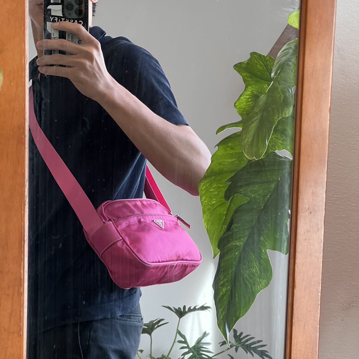 Prada ✨RARE✨Prada Pink Nylon Mini Crossbody Bag Size ONE SIZE - 3 Thumbnail