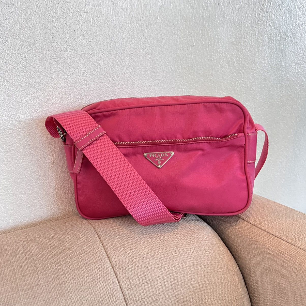 Prada ✨RARE✨Prada Pink Nylon Mini Crossbody Bag Size ONE SIZE - 5 Thumbnail