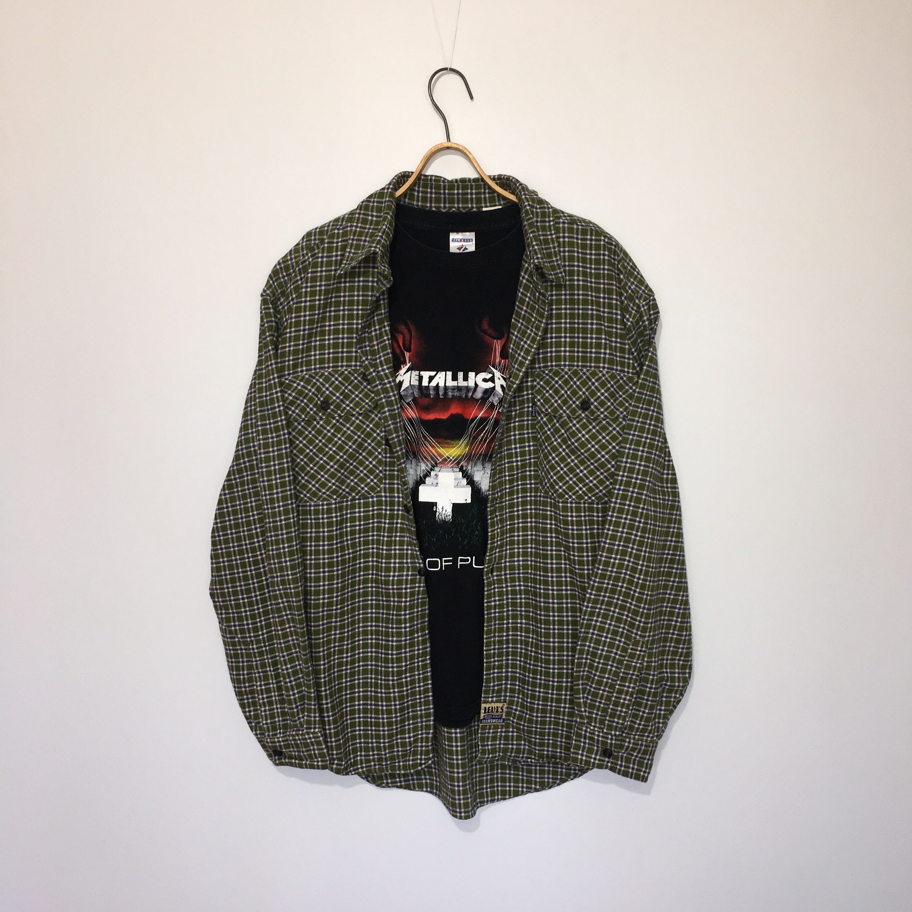 Levi's Levi`s Vintg 90s Travis Scott Style Checkered Flannel Shirt Size US XL / EU 56 / 4 - 1 Thumbnail