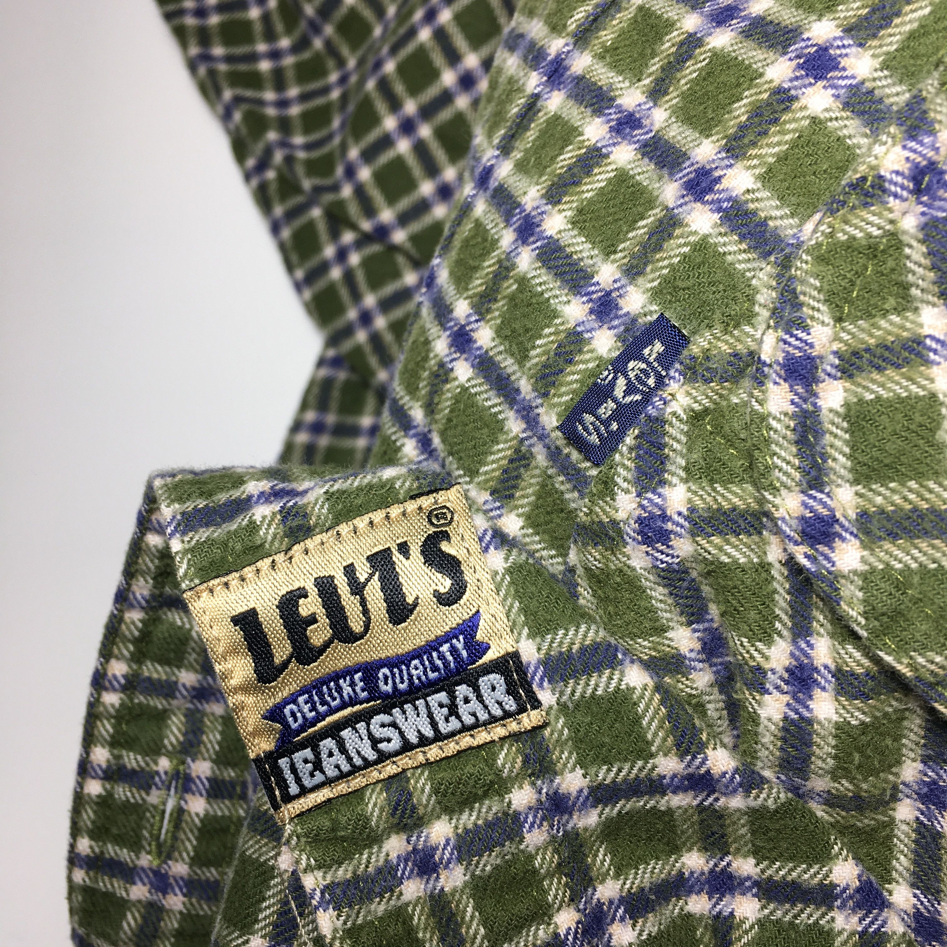 Levi's Levi`s Vintg 90s Travis Scott Style Checkered Flannel Shirt Size US XL / EU 56 / 4 - 6 Thumbnail