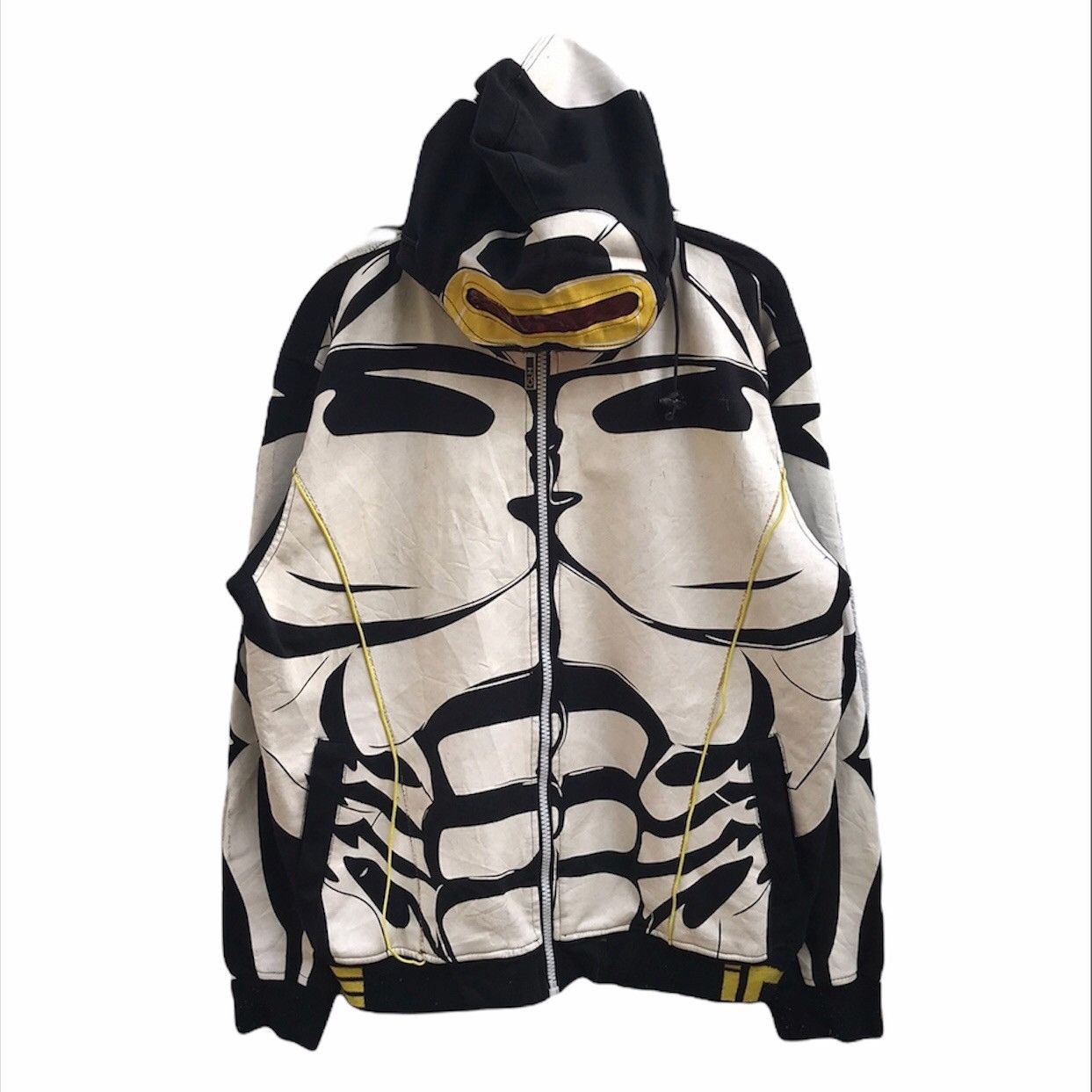 Japanese Brand Japanes Brand Skeleton Hoodie Zipper Sweatshirt Size US L / EU 52-54 / 3 - 1 Thumbnail