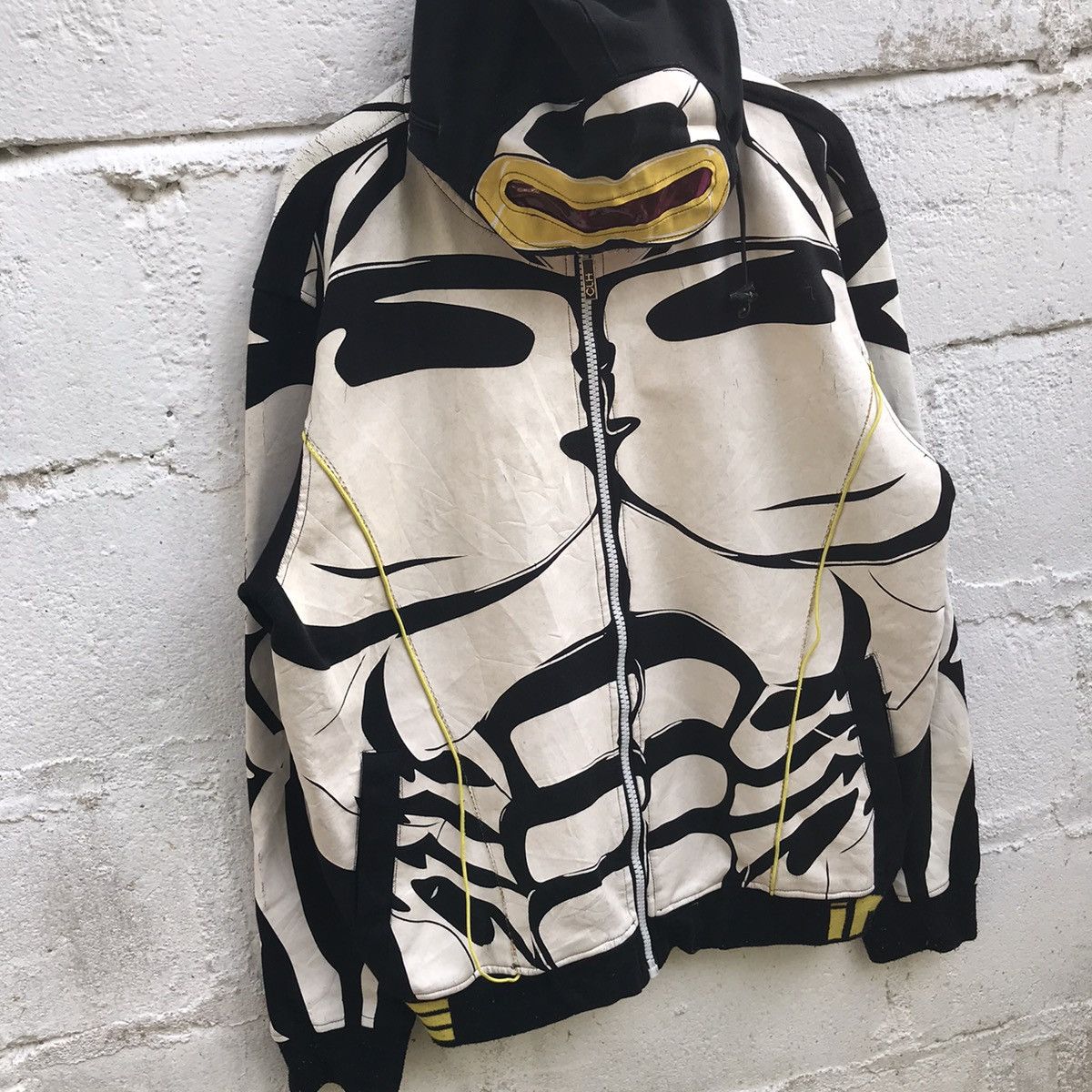 Japanese Brand Japanes Brand Skeleton Hoodie Zipper Sweatshirt Size US L / EU 52-54 / 3 - 2 Thumbnail