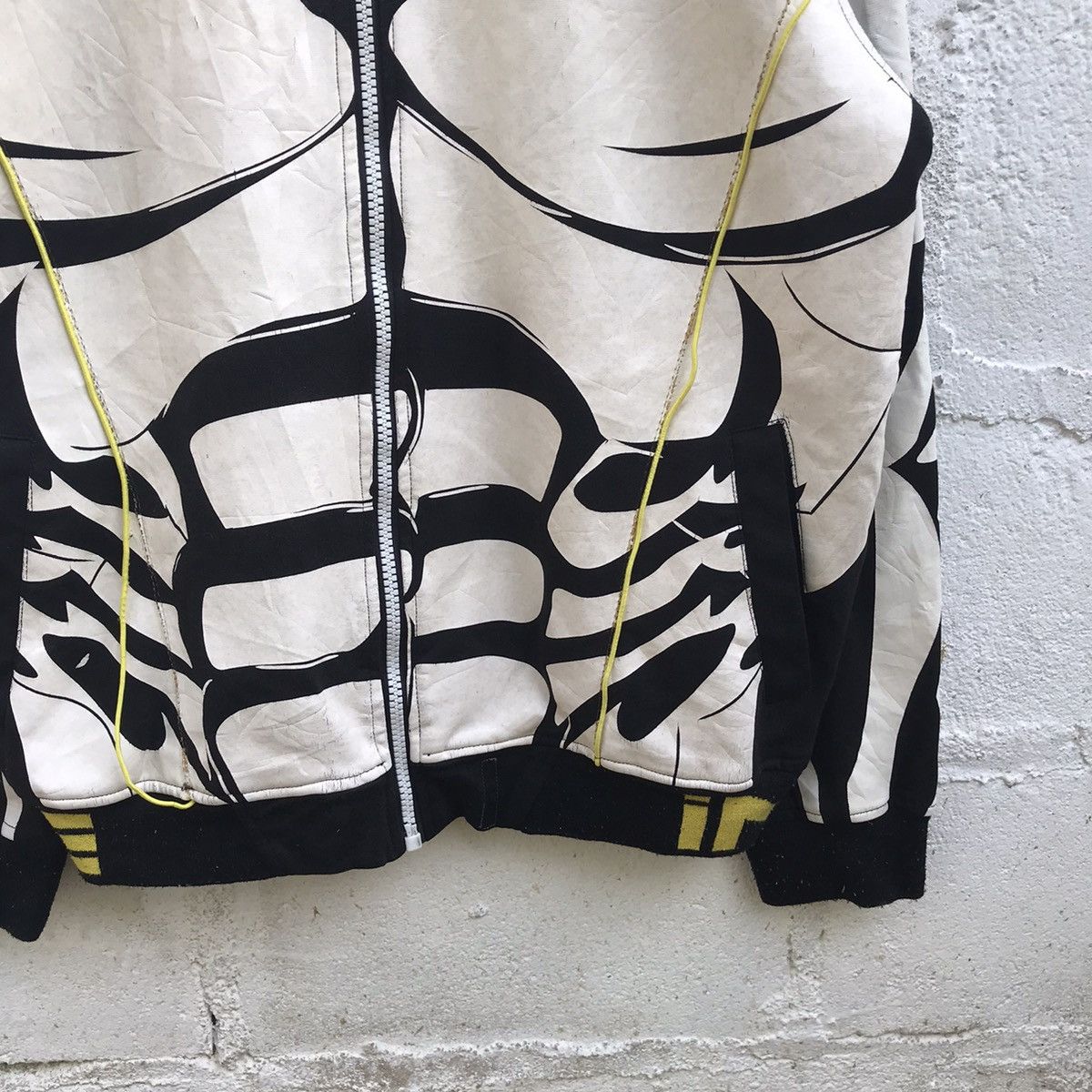 Japanese Brand Japanes Brand Skeleton Hoodie Zipper Sweatshirt Size US L / EU 52-54 / 3 - 5 Thumbnail