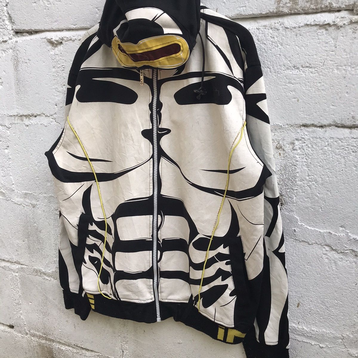 Japanese Brand Japanes Brand Skeleton Hoodie Zipper Sweatshirt Size US L / EU 52-54 / 3 - 3 Thumbnail