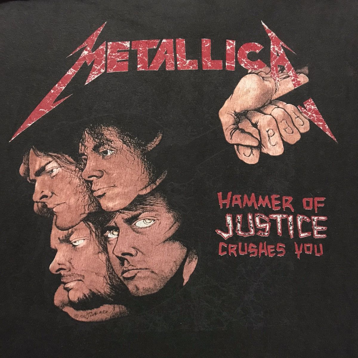 Band Tees Vintage Original 1988 Metallica Damaged Justice T Shirt Size US L / EU 52-54 / 3 - 6 Thumbnail