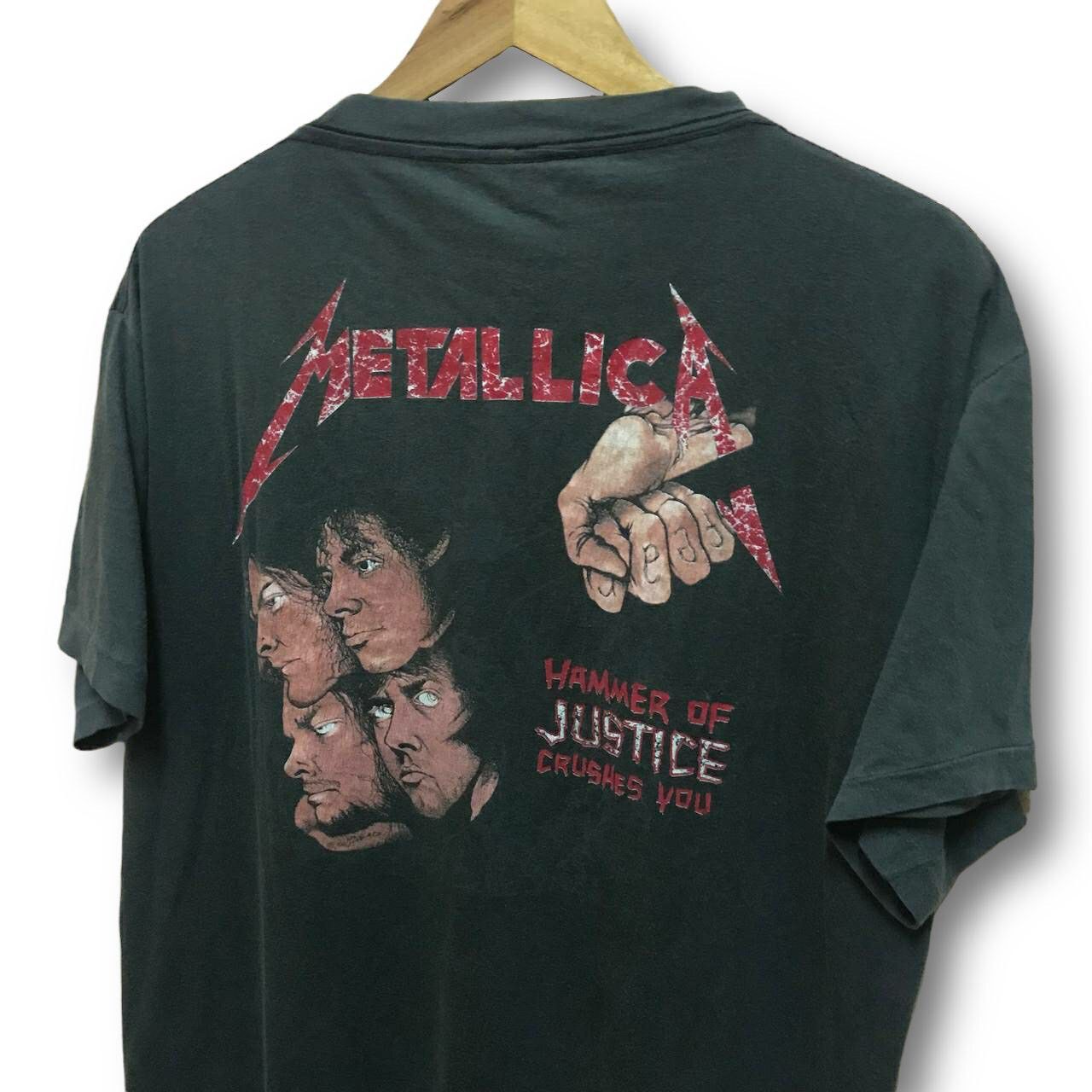 Band Tees Vintage Original 1988 Metallica Damaged Justice T Shirt Size US L / EU 52-54 / 3 - 4 Thumbnail