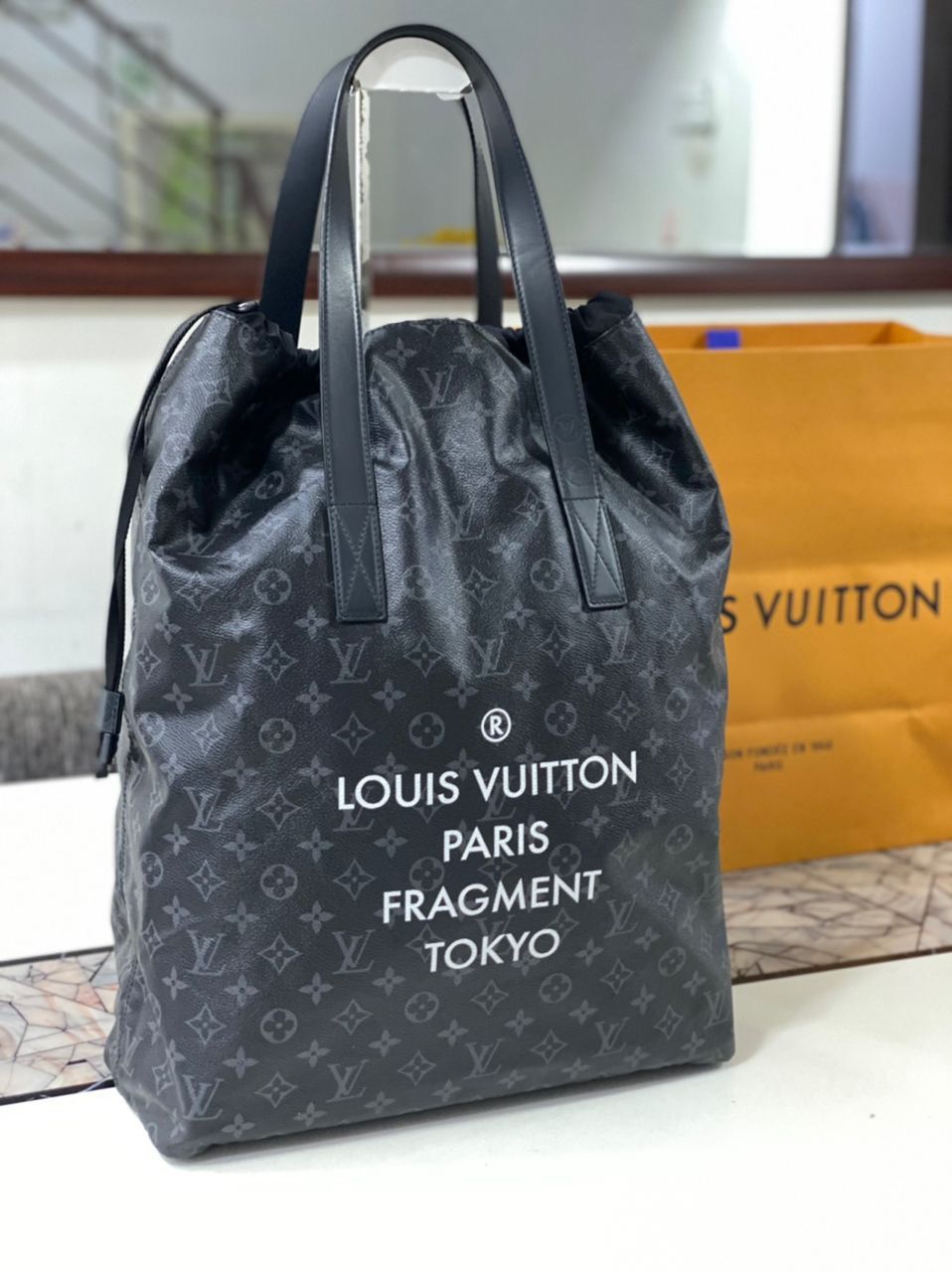 Louis Vuitton x fragment Cabas Light Monogram Brown in Coated