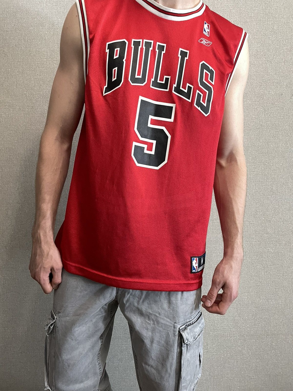 Reebok Reebok Chicago Bulls jersey sleeveless #5 ROSE Size US M / EU 48-50 / 2 - 6 Thumbnail