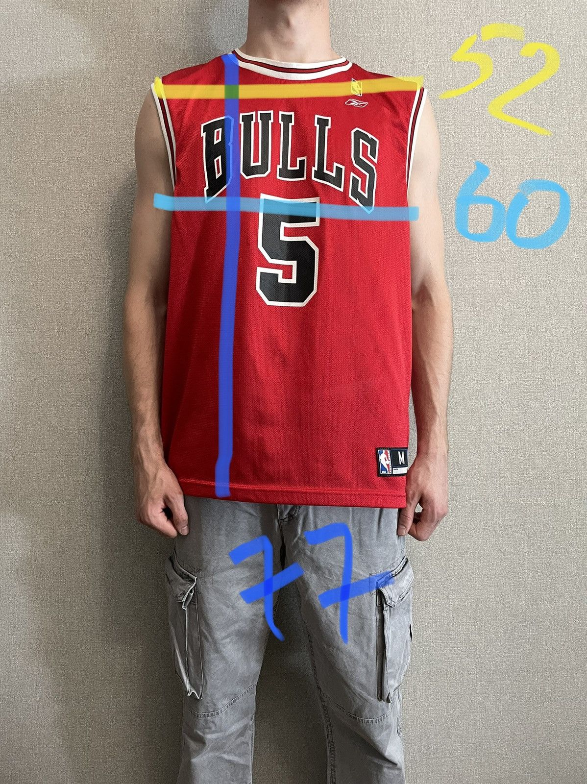 Reebok Reebok Chicago Bulls jersey sleeveless #5 ROSE Size US M / EU 48-50 / 2 - 11 Thumbnail