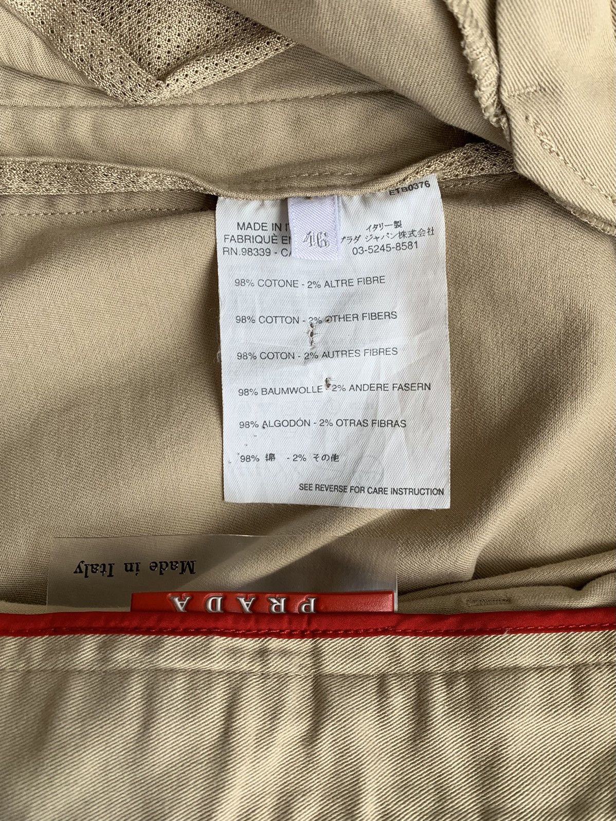 Prada × Vintage Prada Red Tab Vintage Chino Pants Size S Size US 30 / EU 46 - 11 Thumbnail