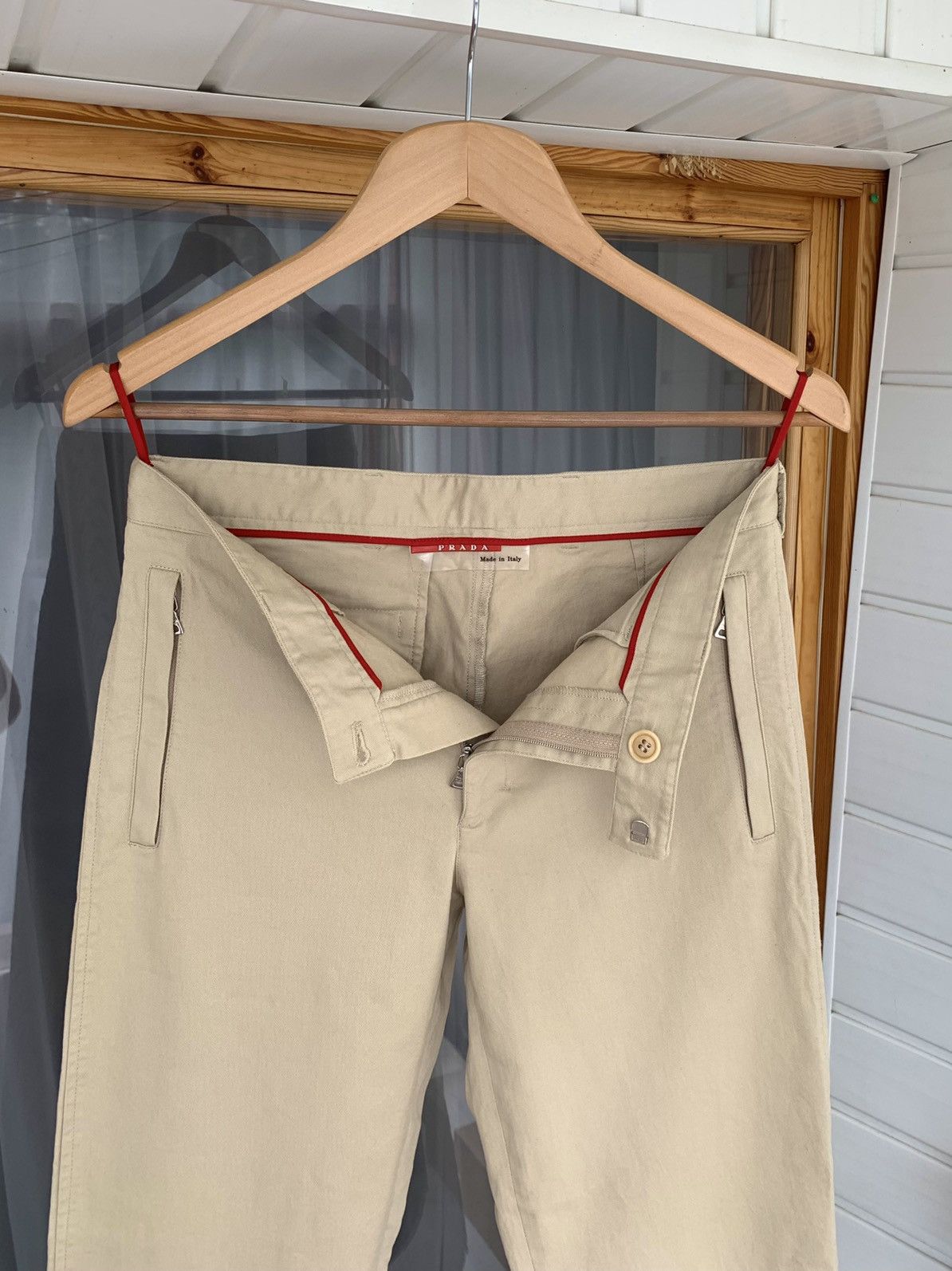 Prada × Vintage Prada Red Tab Vintage Chino Pants Size S Size US 30 / EU 46 - 8 Thumbnail