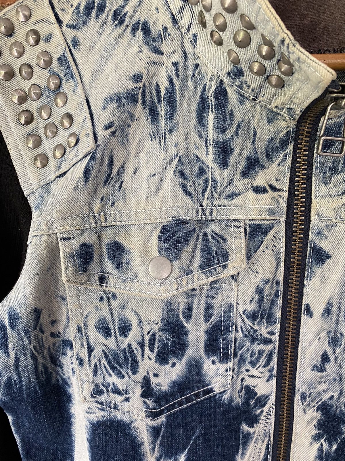 Japanese Brand Glad News japan Studs acids wash hybrid jacket Size US M / EU 48-50 / 2 - 9 Thumbnail