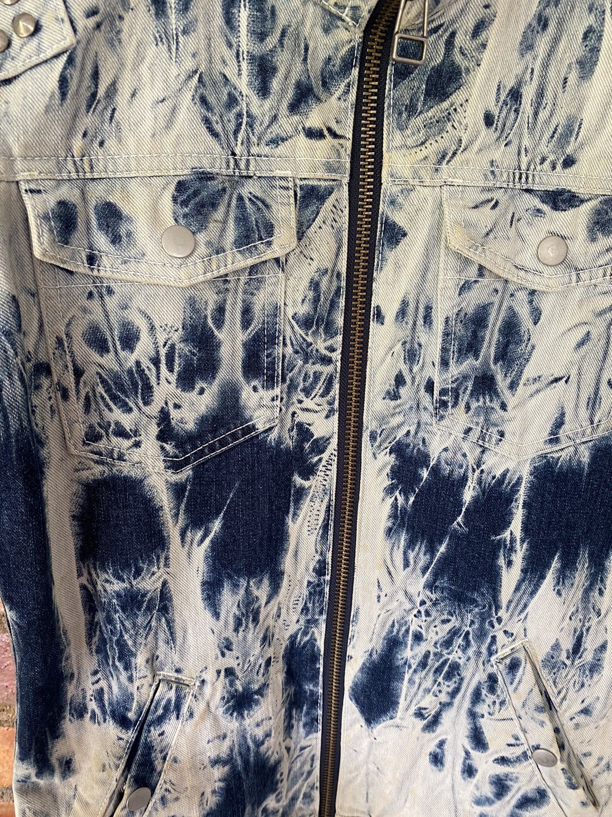 Japanese Brand Glad News japan Studs acids wash hybrid jacket Size US M / EU 48-50 / 2 - 12 Thumbnail