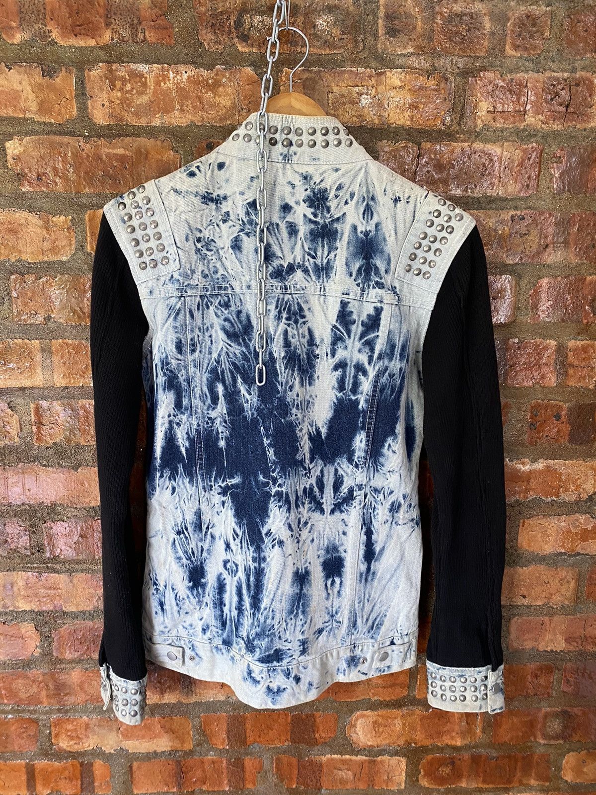 Japanese Brand Glad News japan Studs acids wash hybrid jacket Size US M / EU 48-50 / 2 - 13 Thumbnail