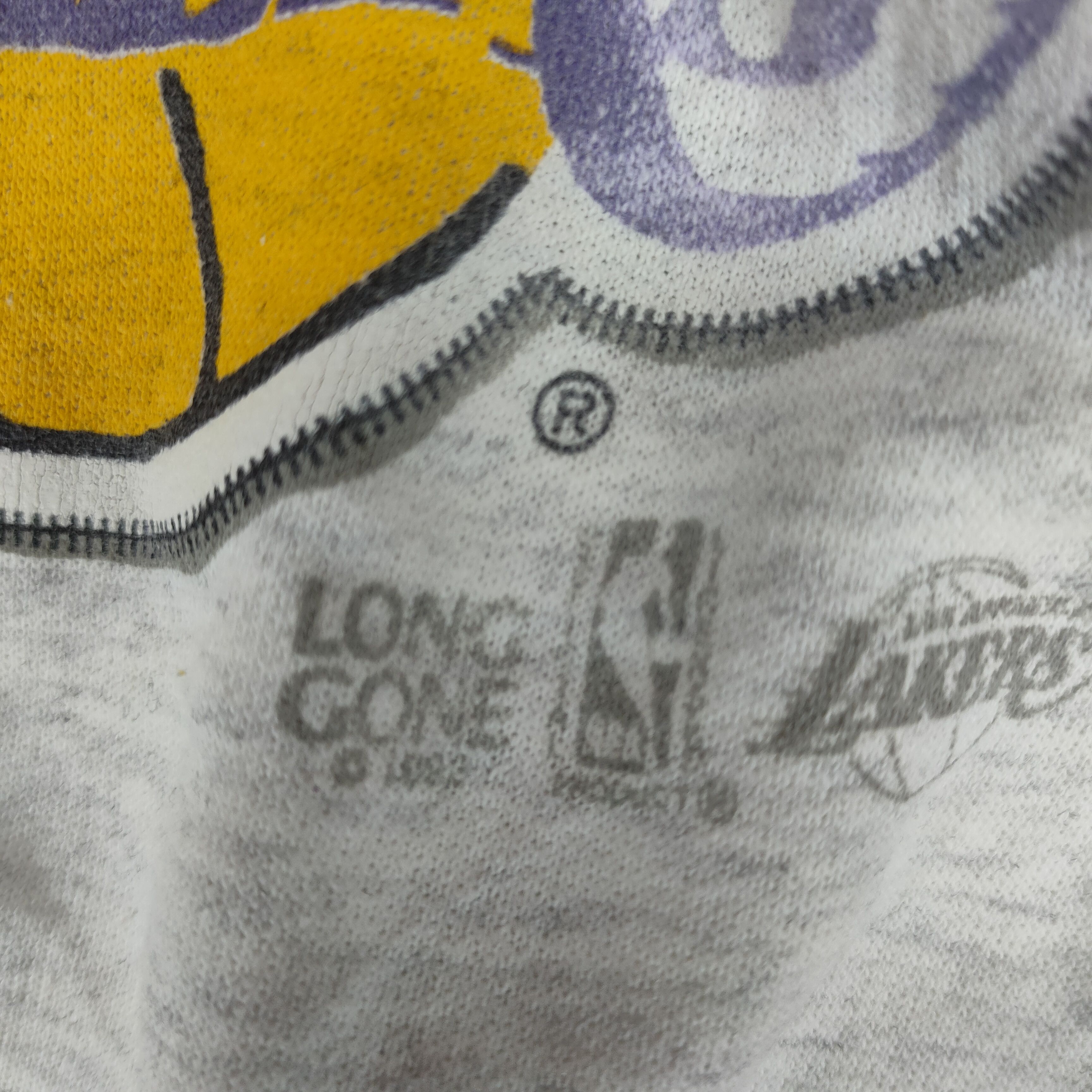 NBA Vintage 90s NBA LAKERS Big Back Logo History USA Sweatshirt Size US L / EU 52-54 / 3 - 5 Thumbnail