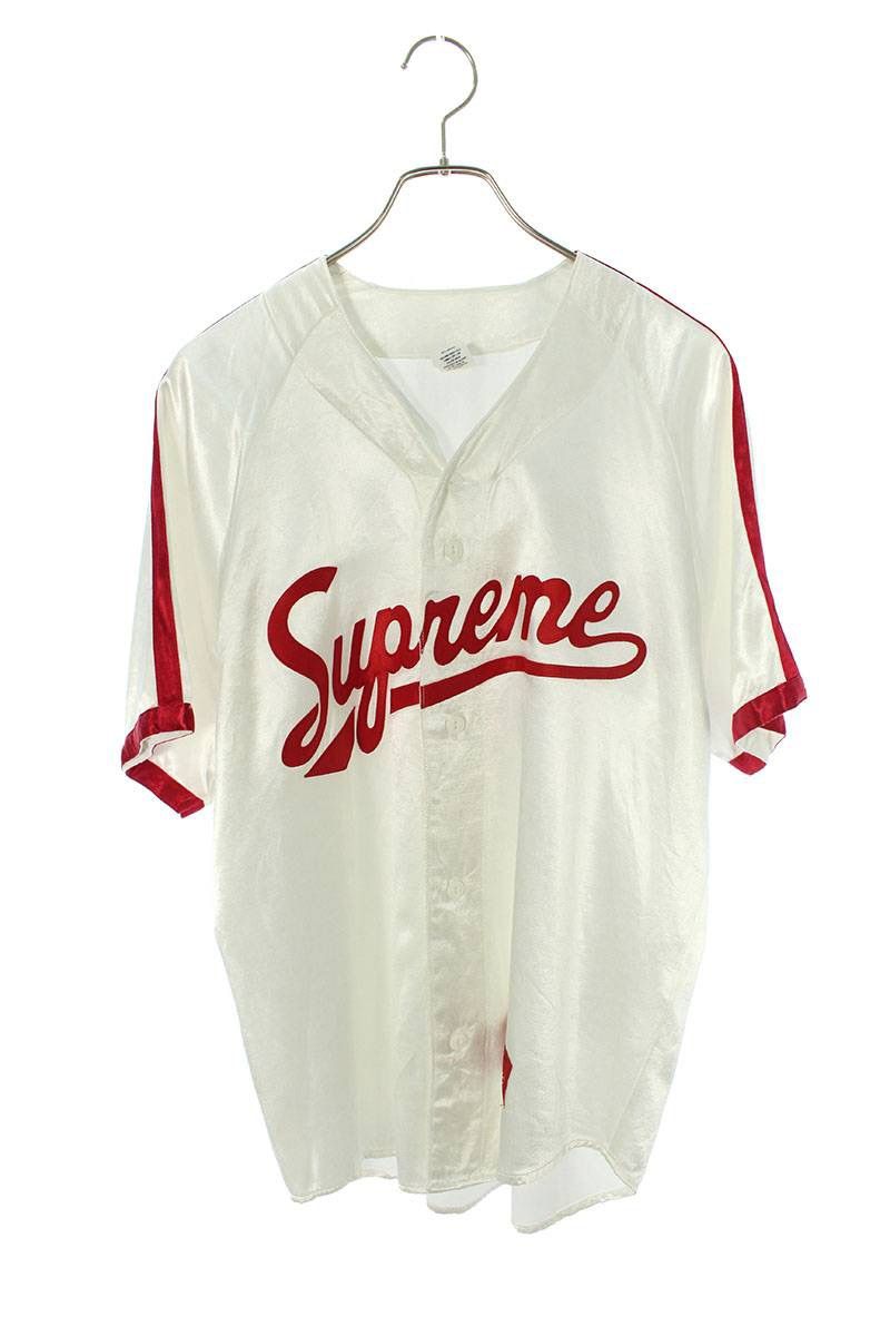 Supreme satin baseball jersey