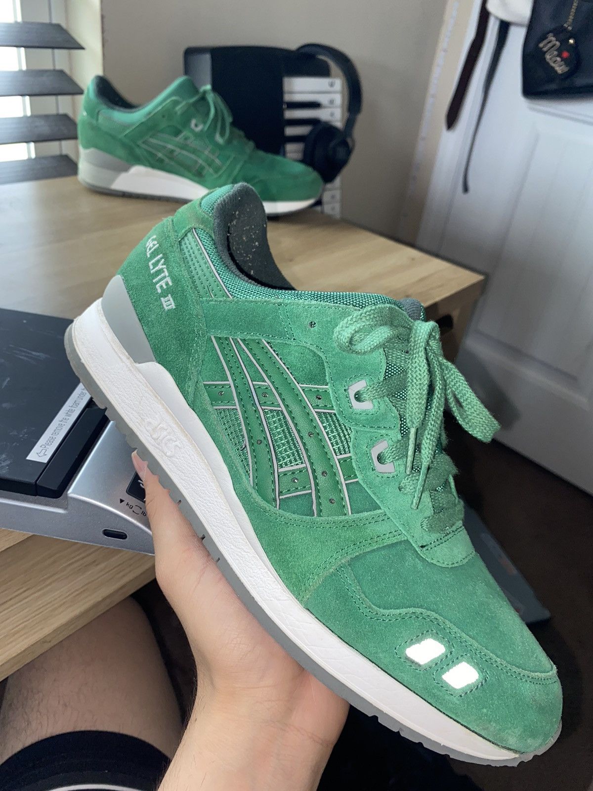 Asics Asics GEL-Lyte lll Puddle Pack (Green) Size US 11 / EU 44 - 4 Thumbnail