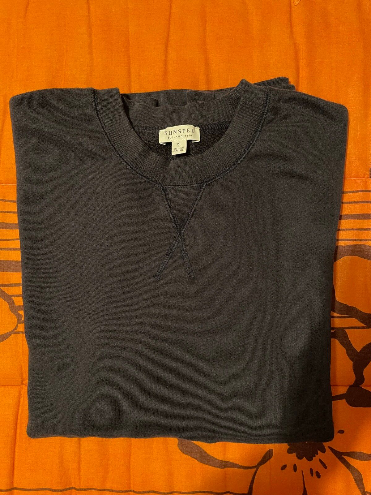 Sunspel Sunspel Loopback Navy Sweatshirt Size US XL / EU 56 / 4 - 1 Preview