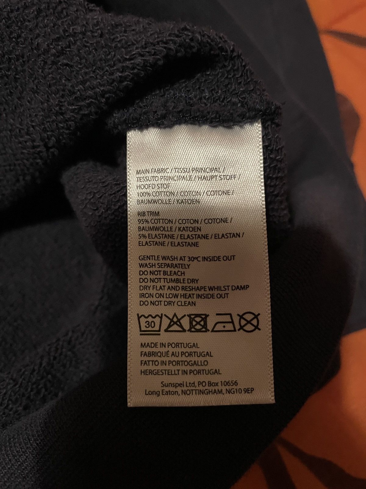 Sunspel Sunspel Loopback Navy Sweatshirt Size US XL / EU 56 / 4 - 4 Preview