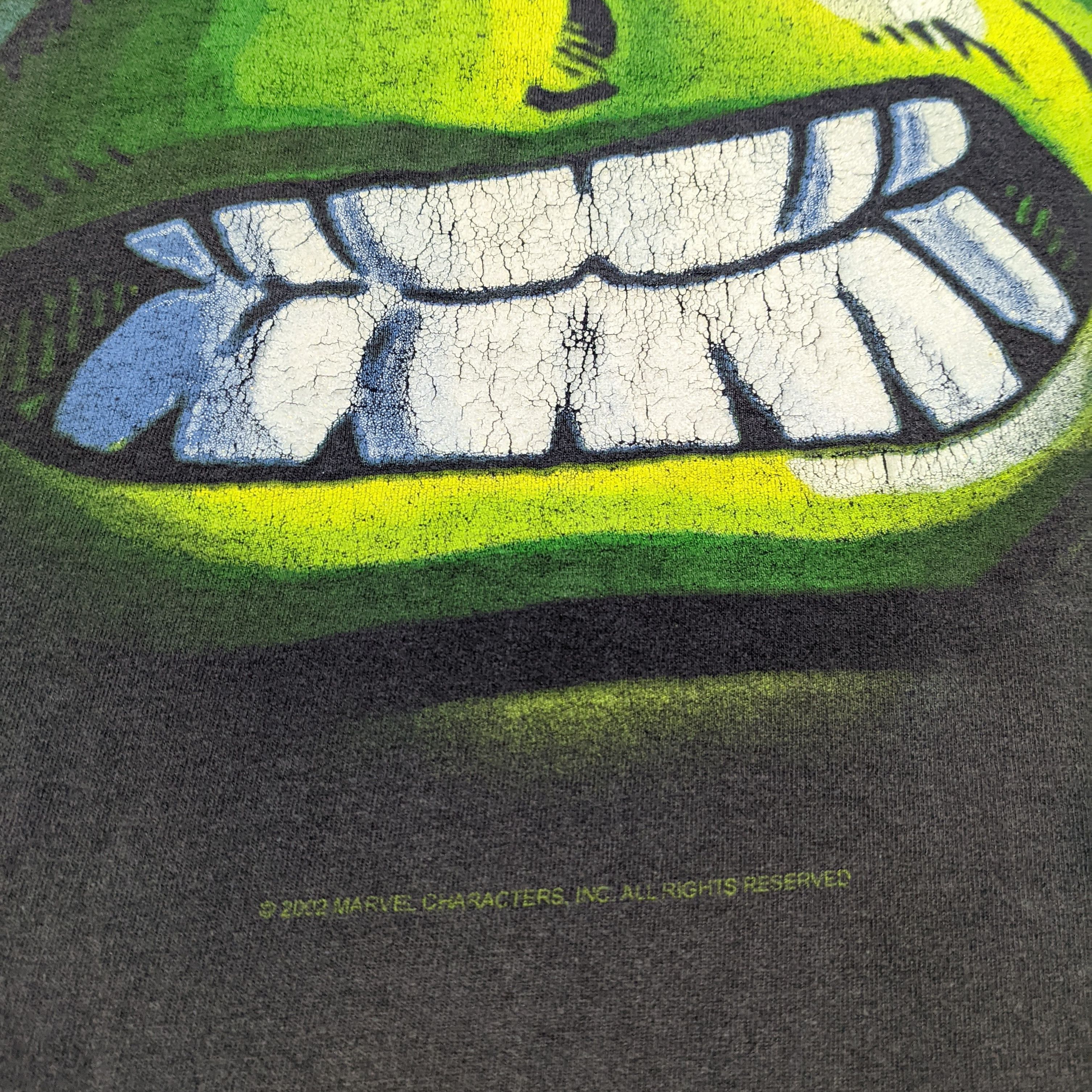 Cartoon Network × Marvel Comics × Vintage Vintage Distressed Hulk Big Head Marvel Comics Tee Size US L / EU 52-54 / 3 - 5 Thumbnail