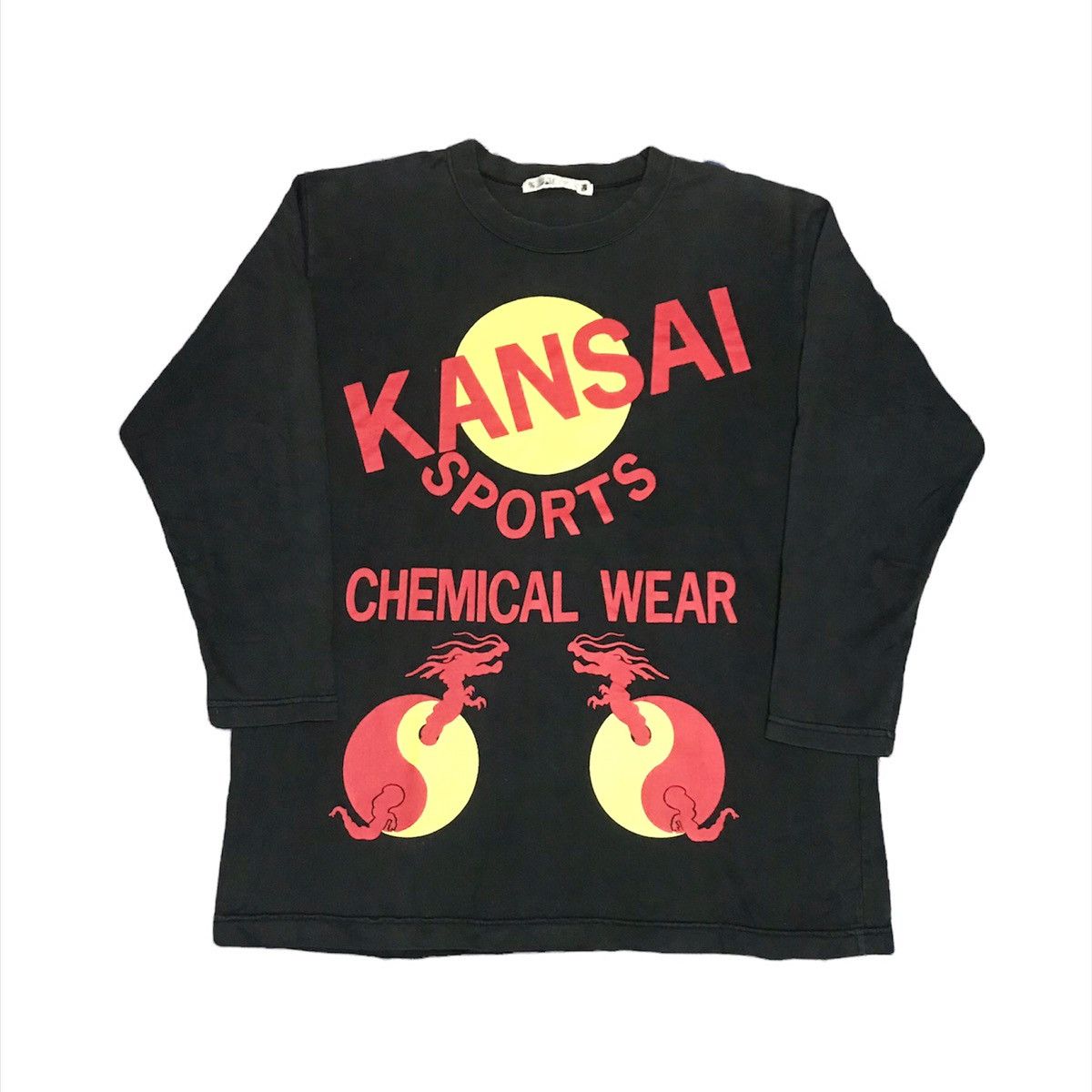 Kansai Yamamoto 🔥 Vintage Kansai Sports dragons graphic tee long sleeve tee Size US M / EU 48-50 / 2 - 1 Thumbnail