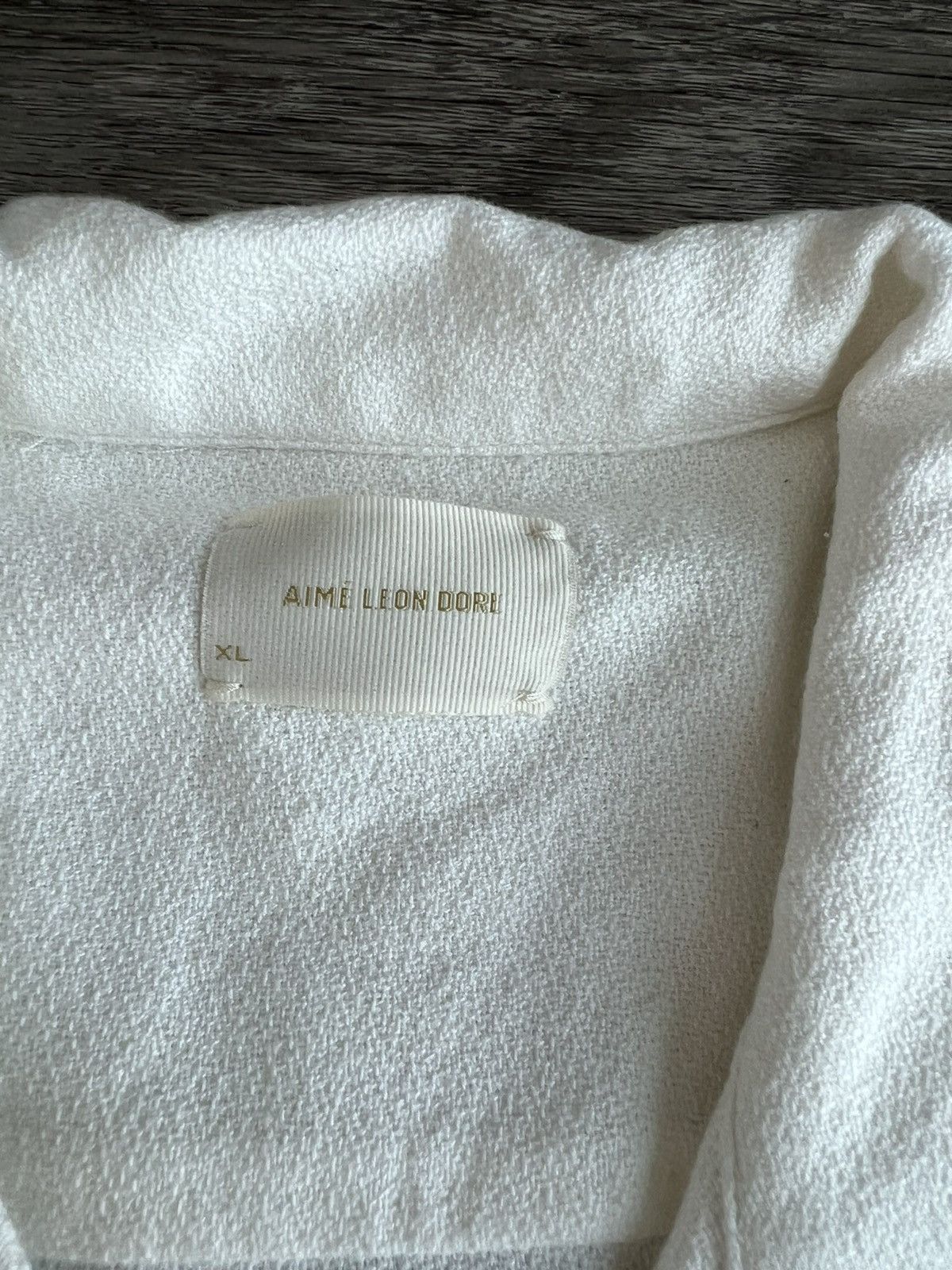 Aime Leon Dore ALD Leisure Shirt L/S Coconut Milk SS22 | Grailed