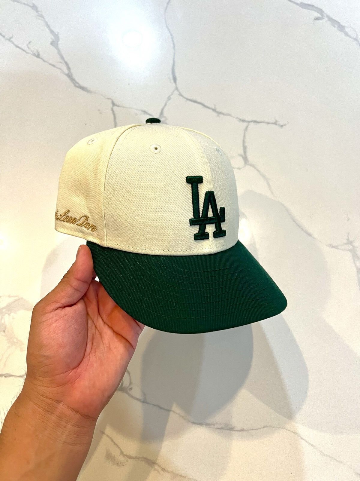 AIME LEON DORE ベースボールキャップ ベージュ/グリーン Aime Leon Dore New era 7 3/8 ニューエラ LA