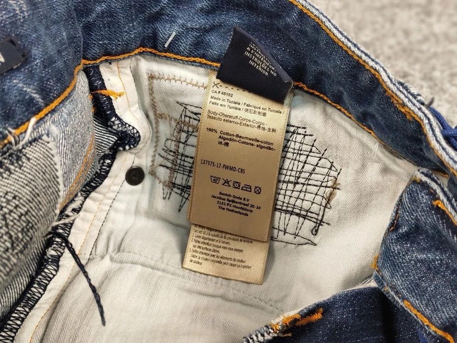 Scotch & Soda New Scotch & Soda Amsterdams Blauw Dean Patchwork Jeans Size US 30 / EU 46 - 10 Thumbnail