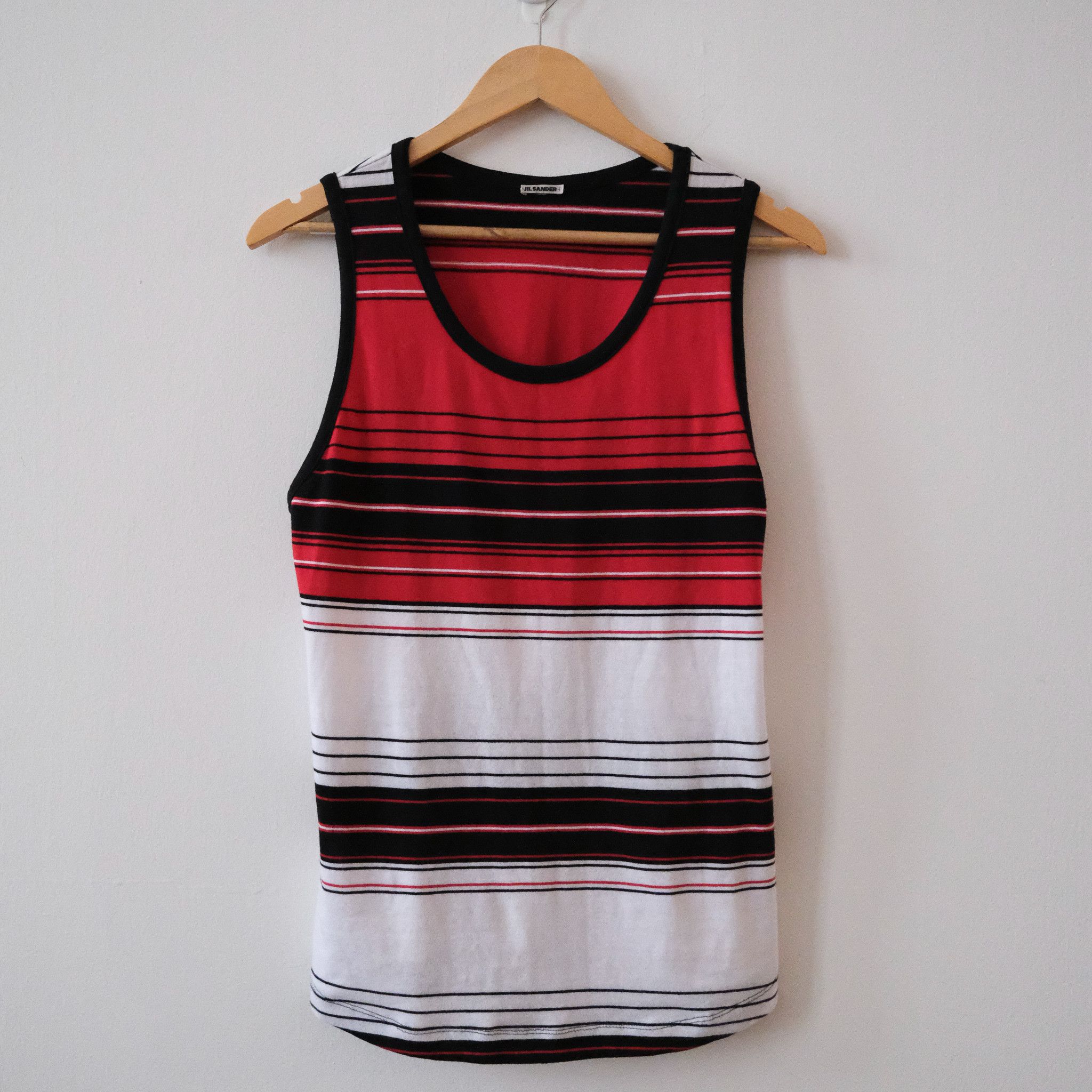 Jil Sander Jil Sander+ Striped Tank Size US S / EU 44-46 / 1 - 1 Thumbnail