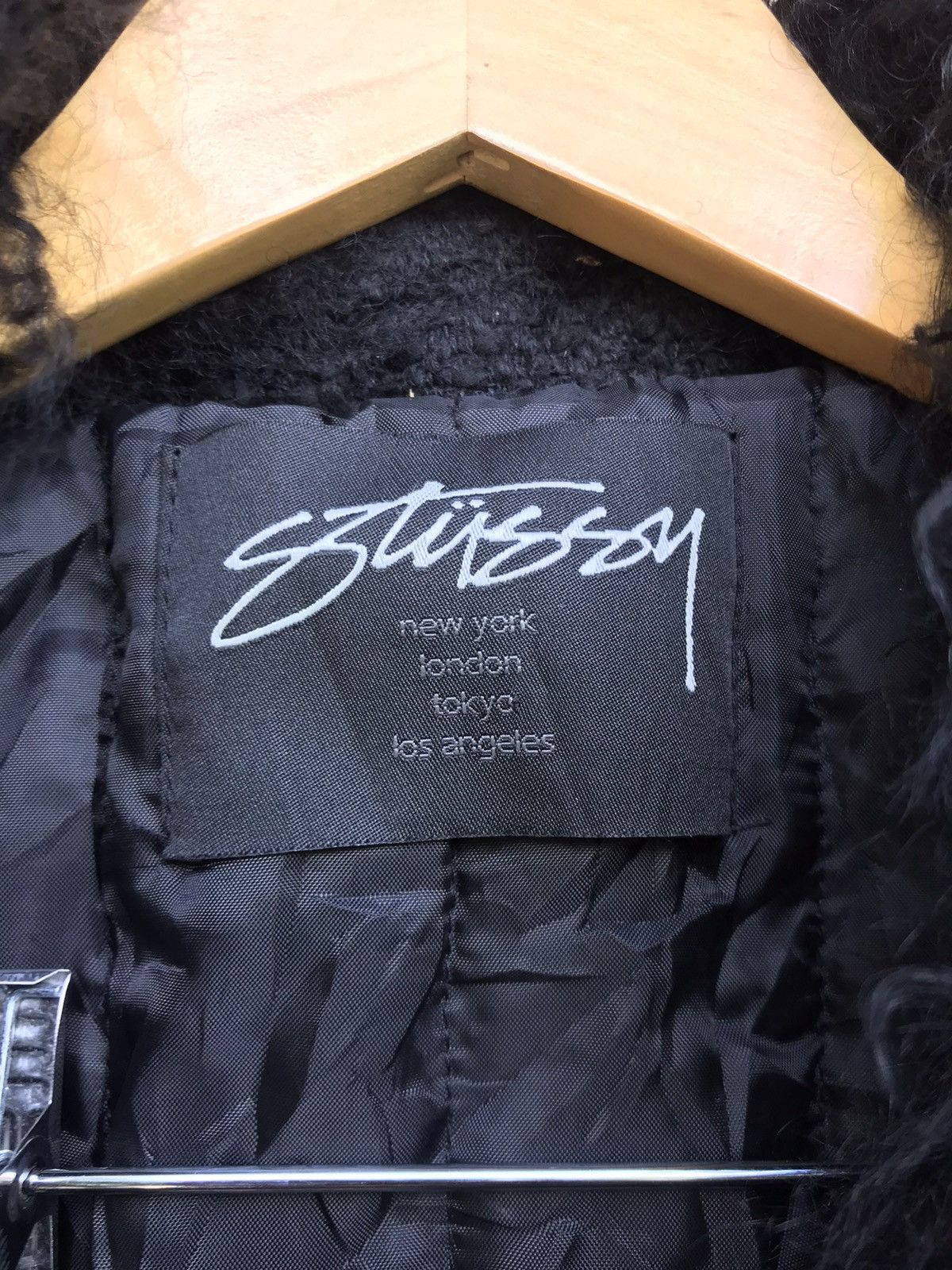 Stussy Stussy Tibetan Lamb Fur Heavy Coat Size ONE SIZE - 11 Thumbnail