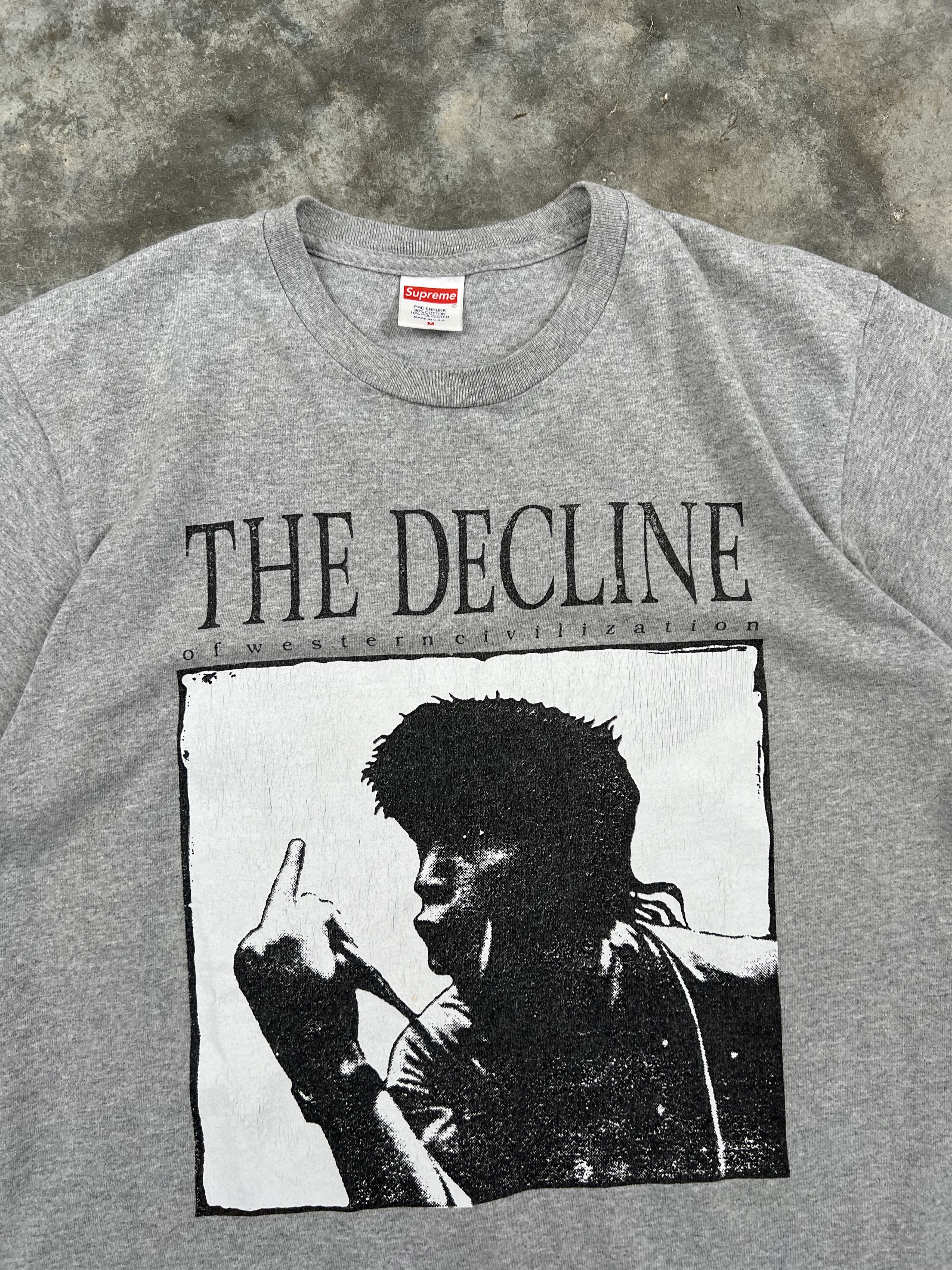 Supreme Supreme Sid Vicious The Decline Portrait Tee Grey Medium Size US M / EU 48-50 / 2 - 2 Thumbnail